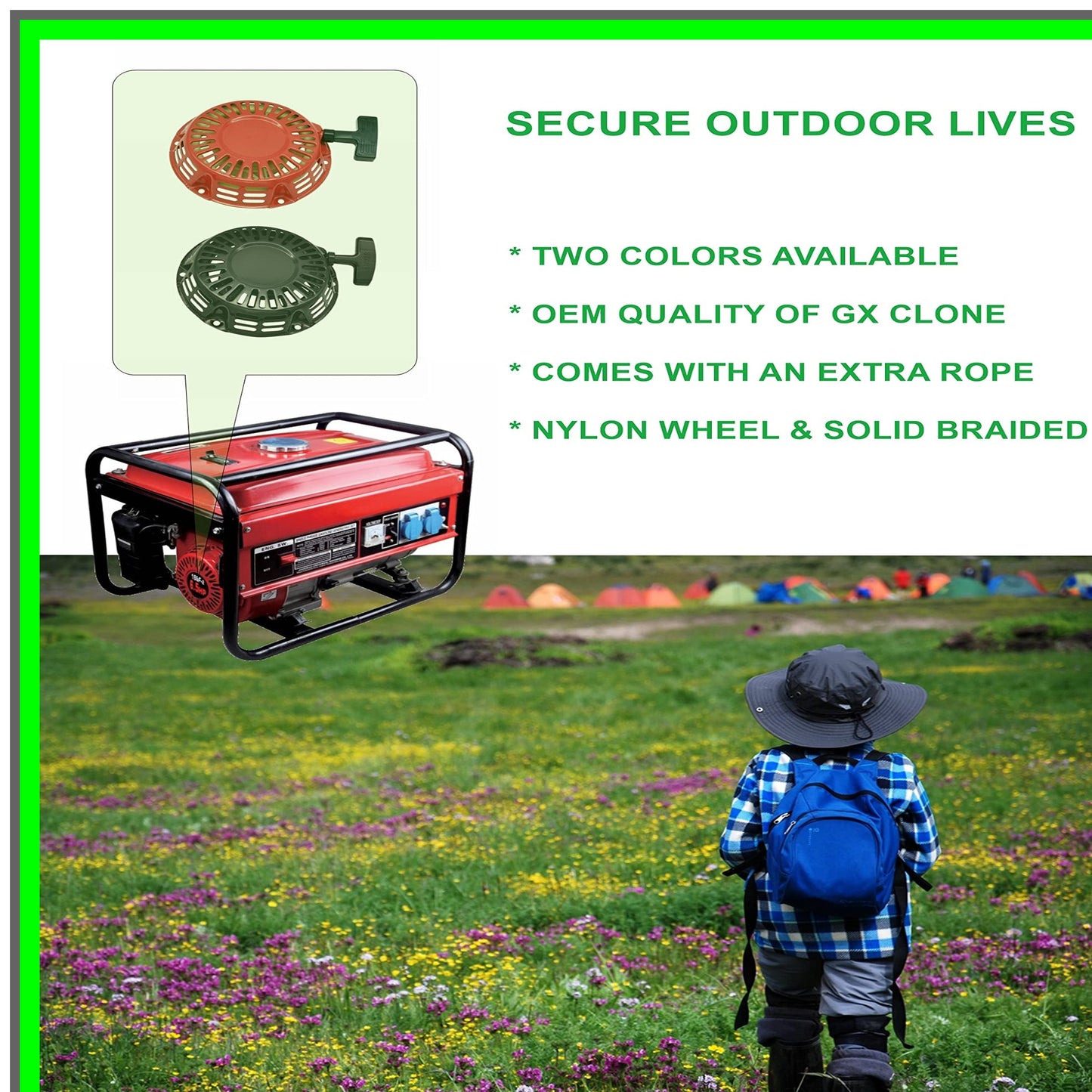 Recoil Starter Pull Start Assembly for Honda GX Engines and More