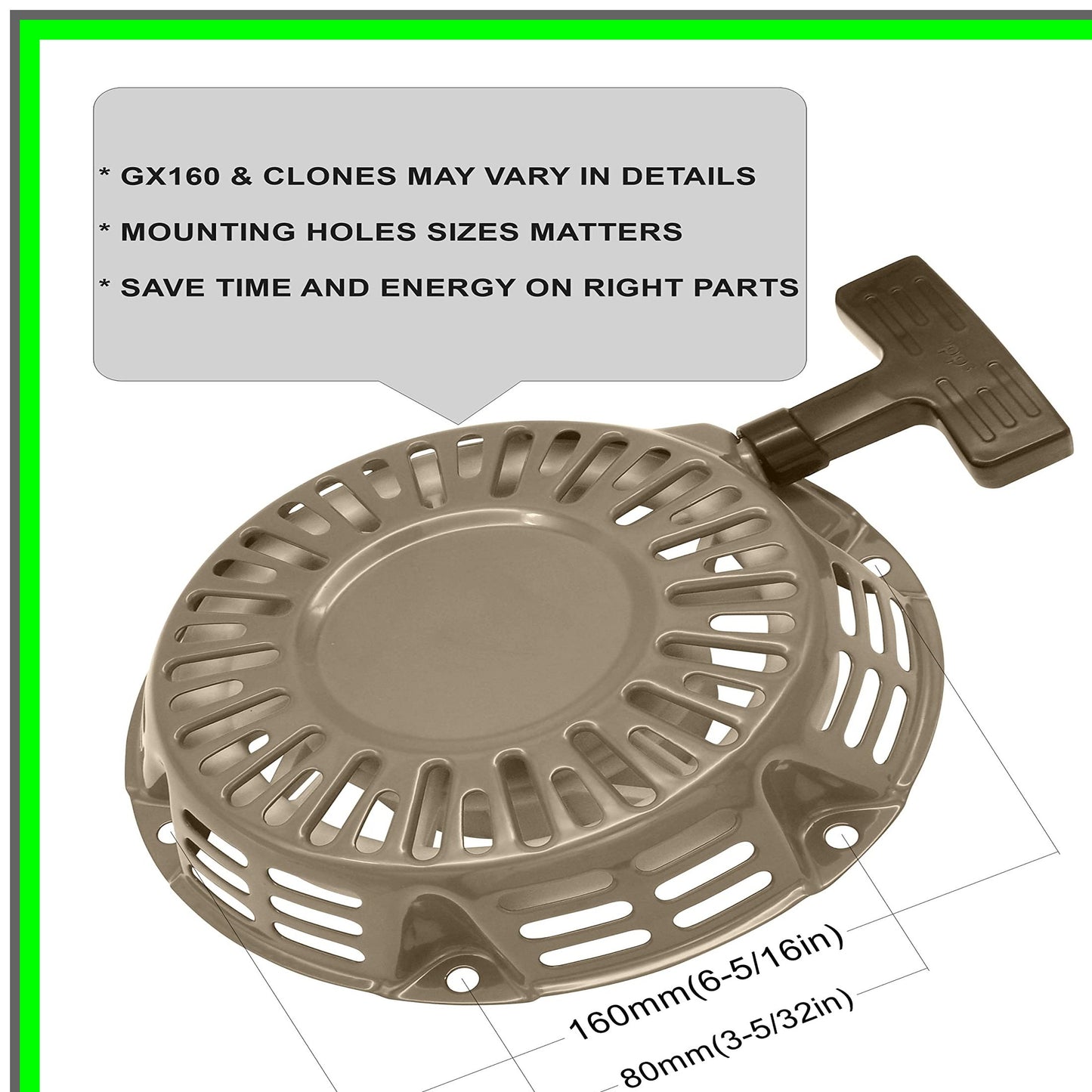 Recoil Starter Pull Start Assembly for Honda GX Engines and More