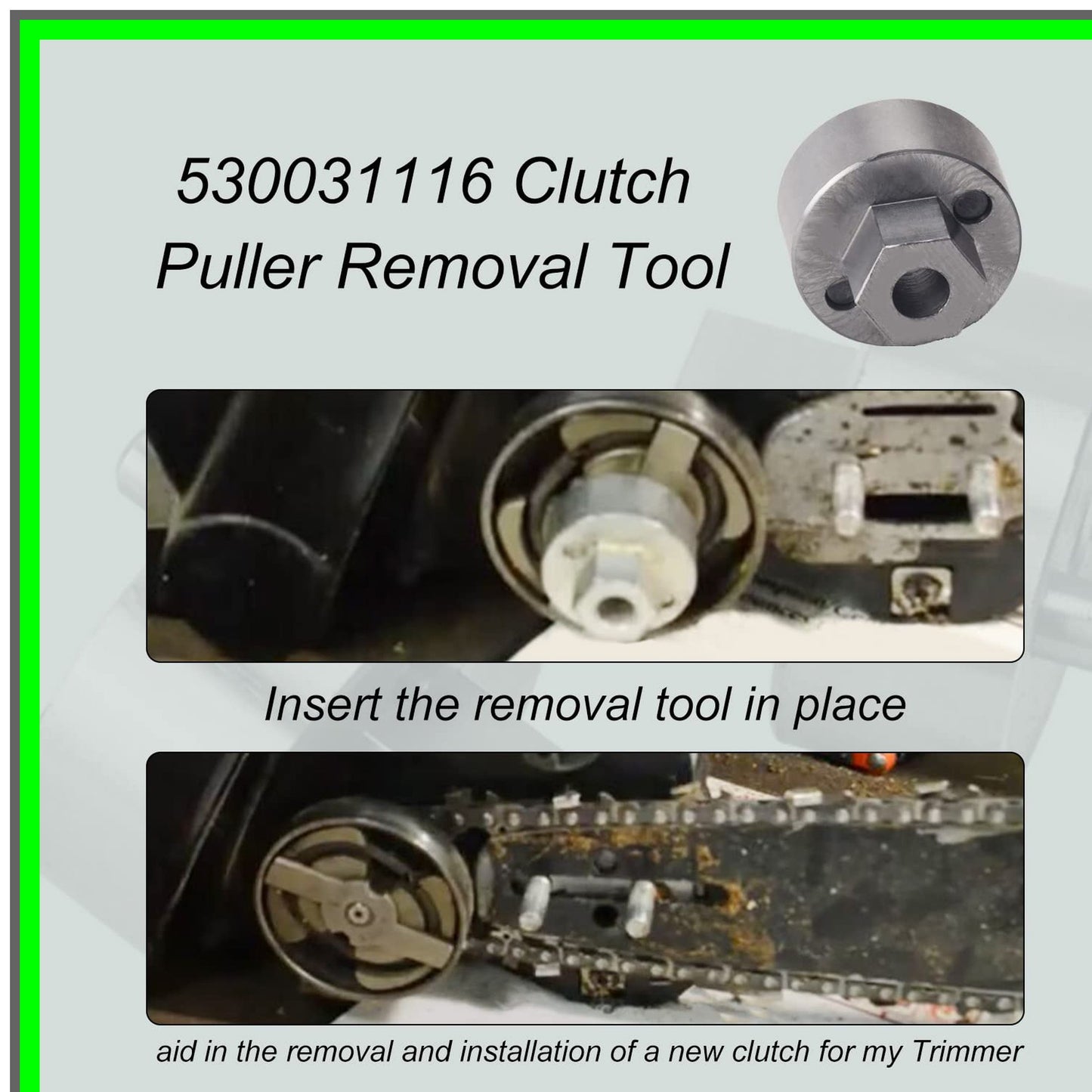 Clutch Removal Tool for Husqvarna Poulan Chainsaws, Fits Multiple Models