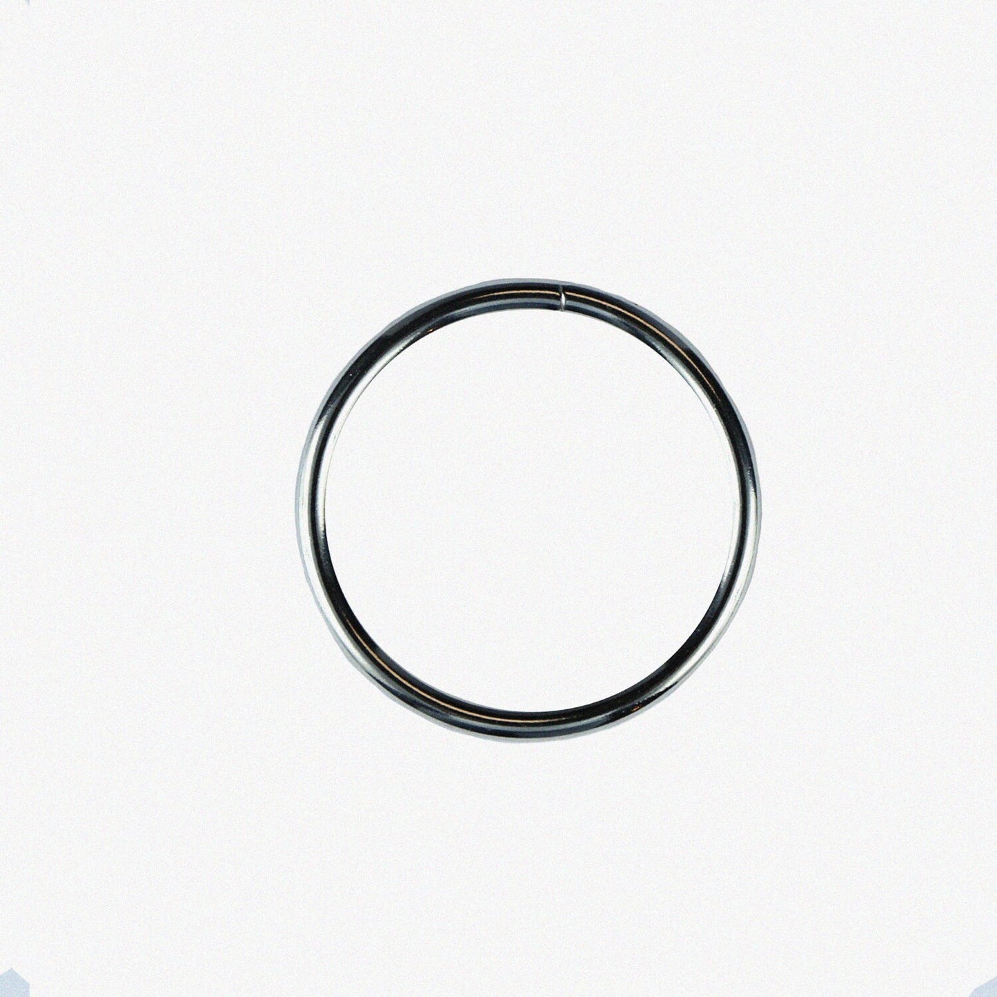 Large Nickel Plated Metal O-Rings 3.5 Inch 4 Pack