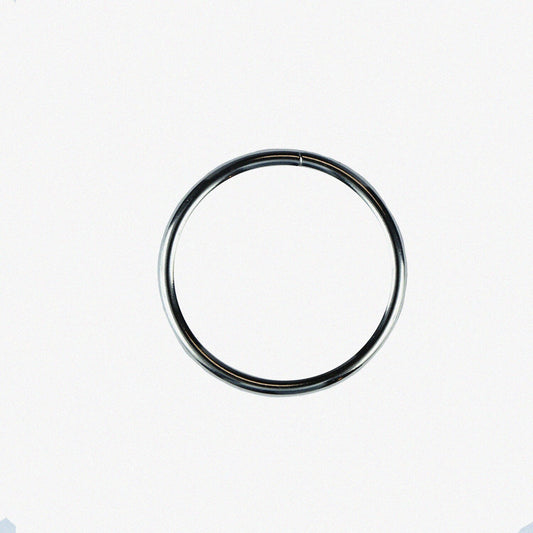 Large Nickel Plated Metal O-Rings 3.5 Inch 4 Pack