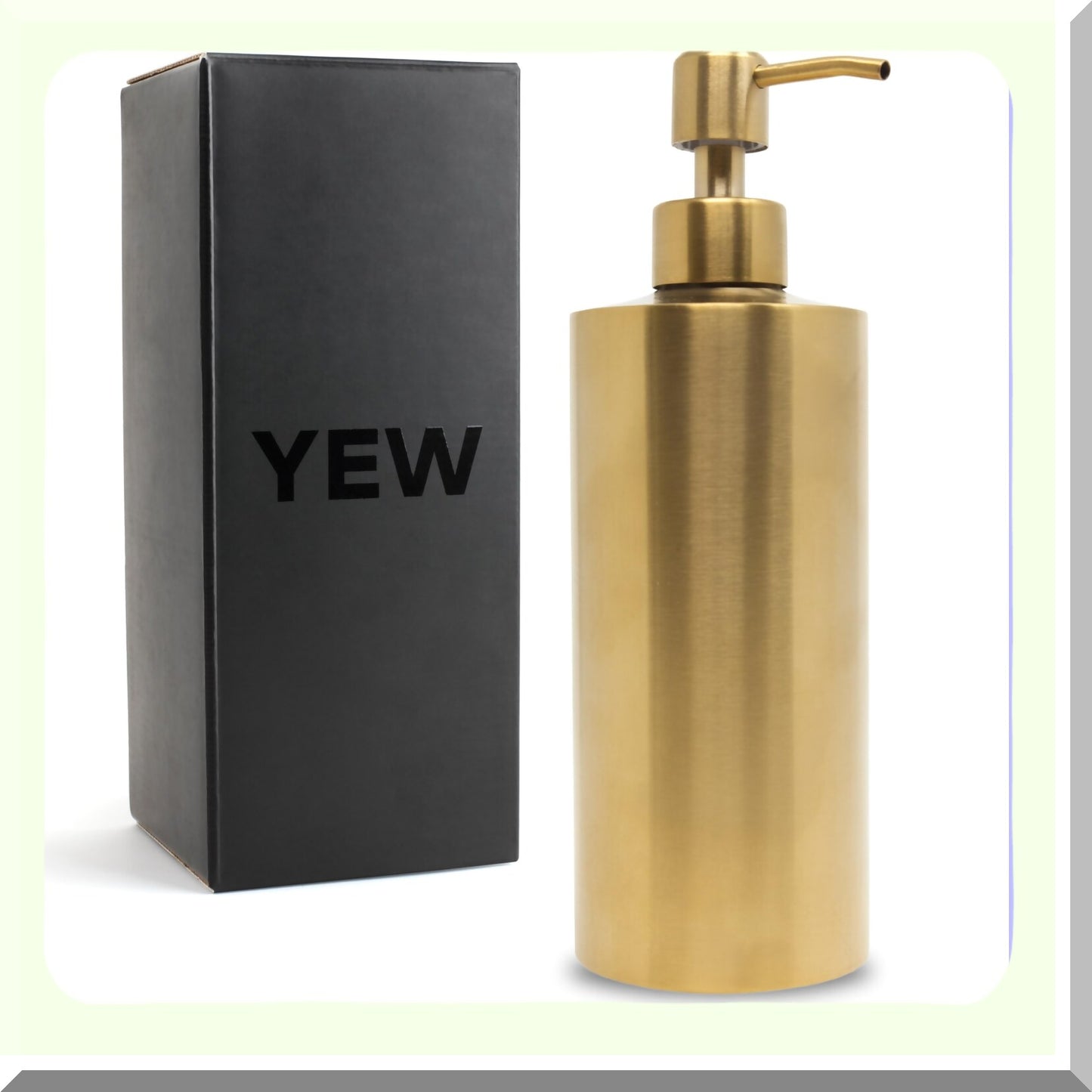 Gold Stainless Steel Soap Dispenser 15oz