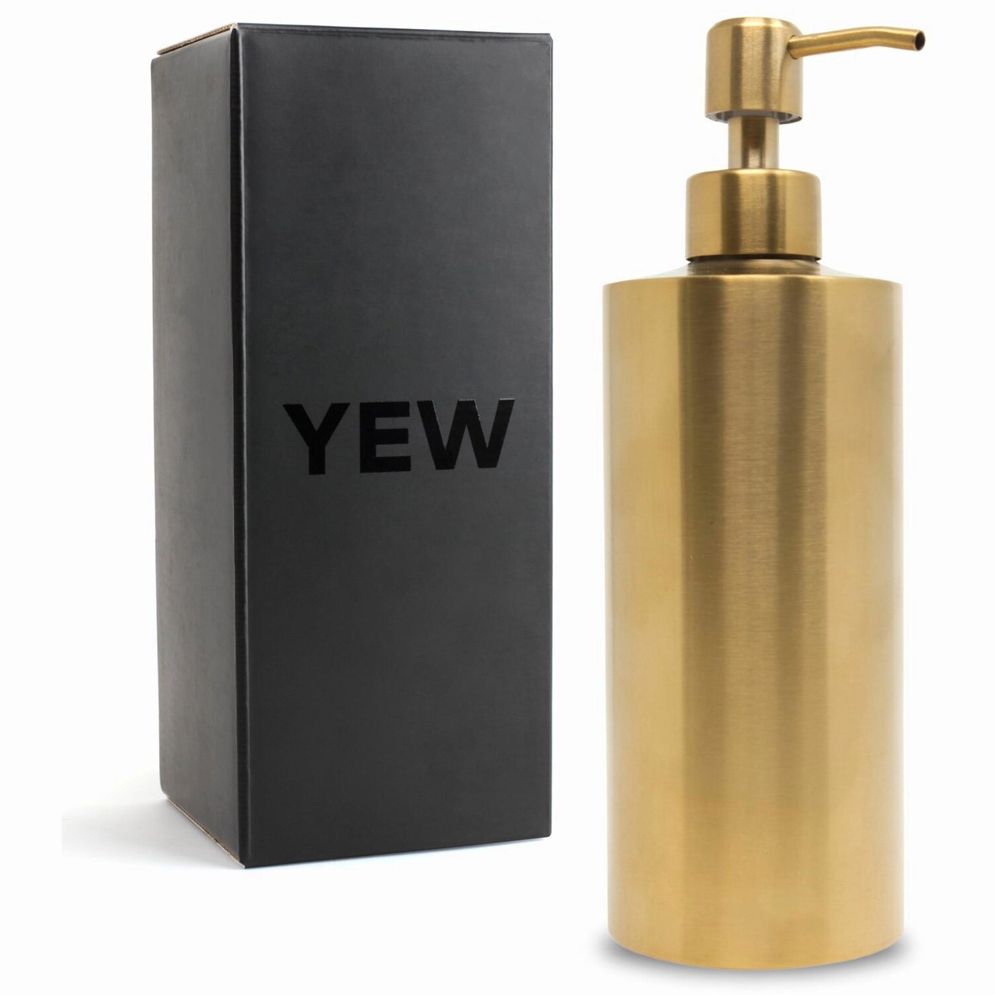 Gold Stainless Steel Soap Dispenser 15oz