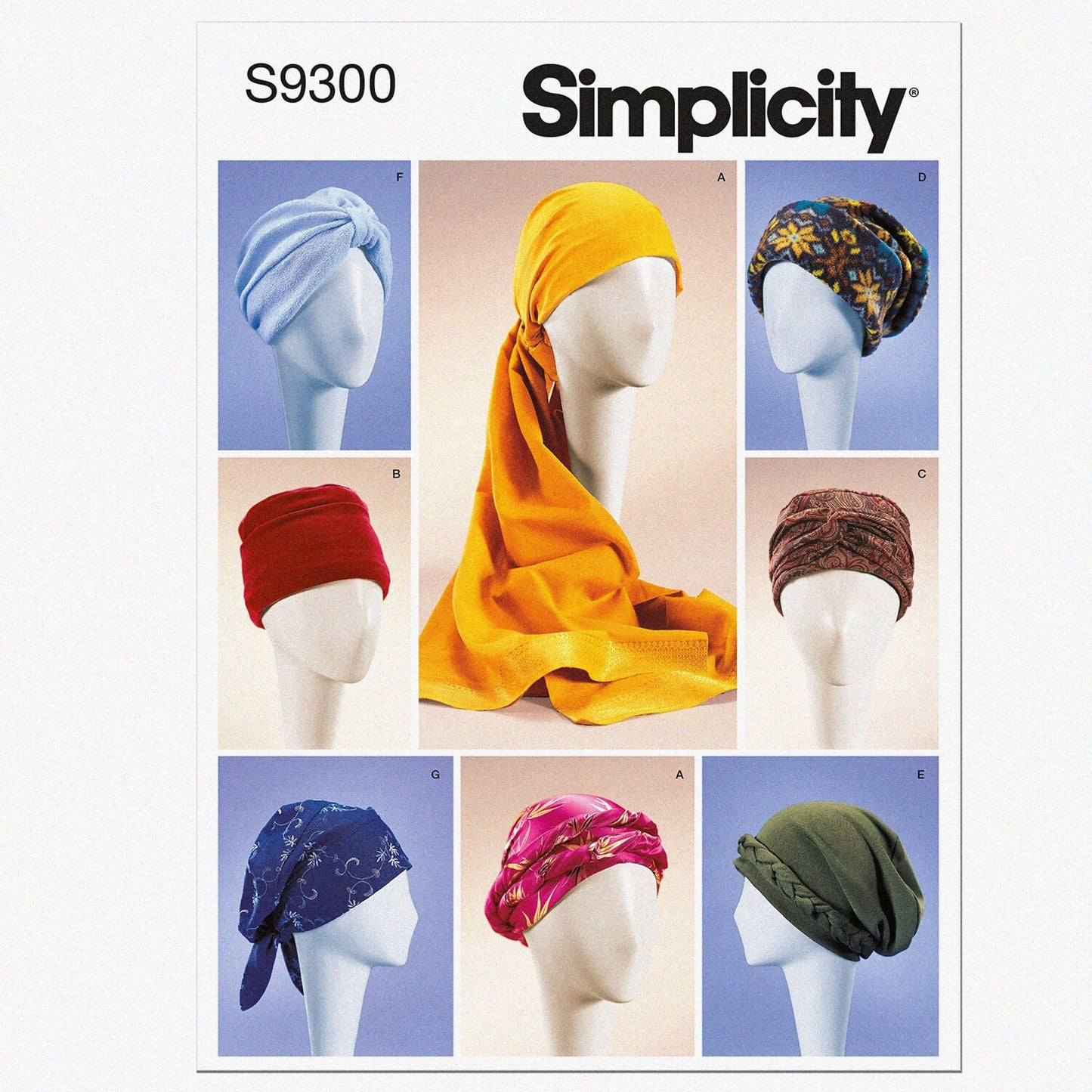 Misses' Headwrap, Turban, Hat Sewing Pattern Packet