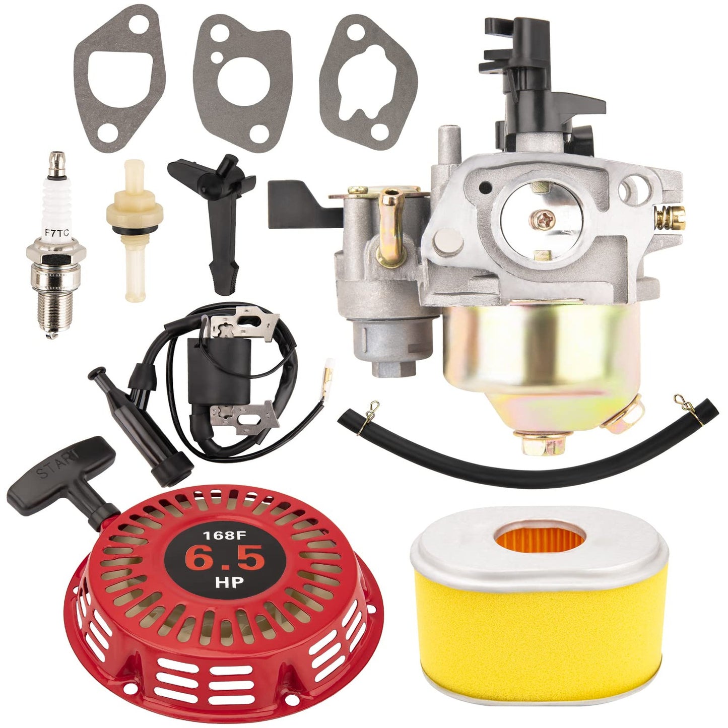 Honda GX Engine Carburetor Tune-Up Kit with Ignition Coil and Air Filter