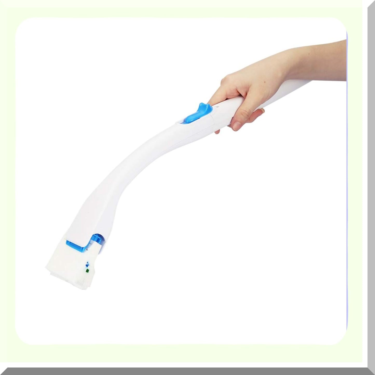 Long Handle Cotton Tet Scrubber with Replaceable Detergent Head