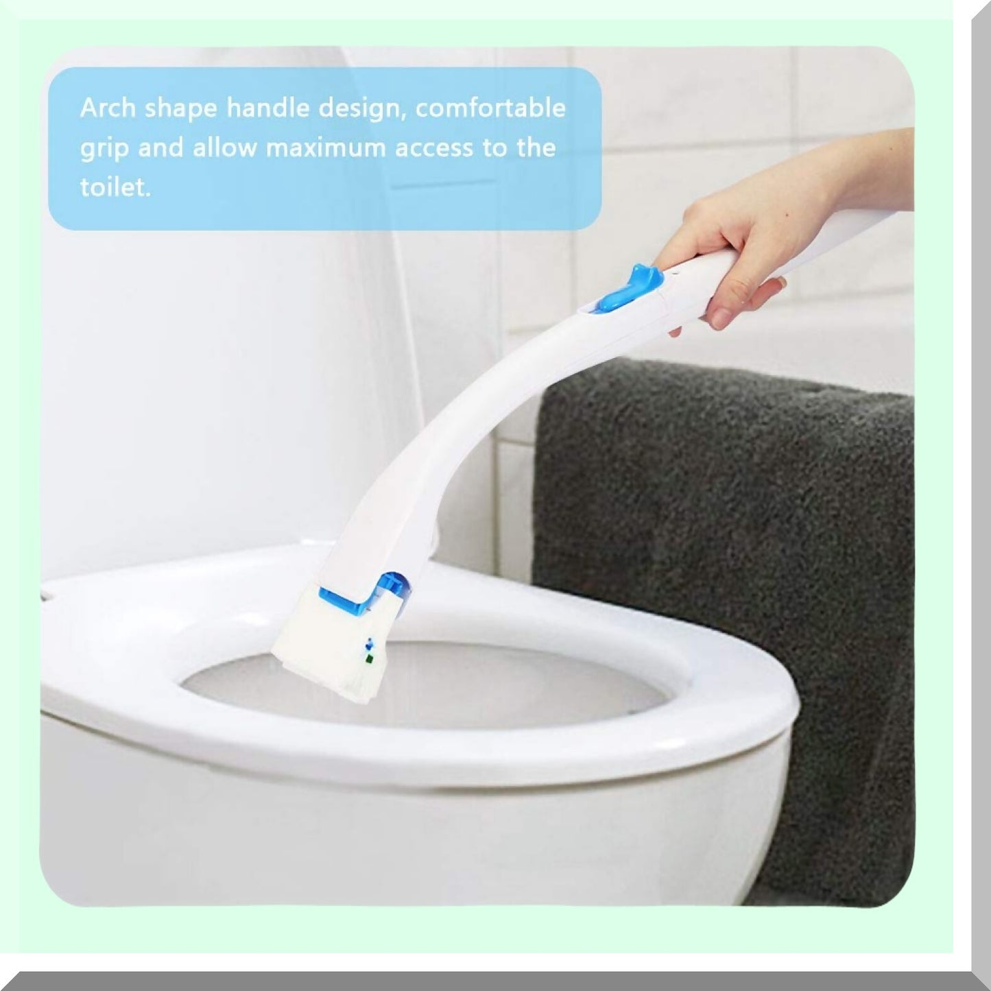 Long Handle Cotton Tet Scrubber with Replaceable Detergent Head