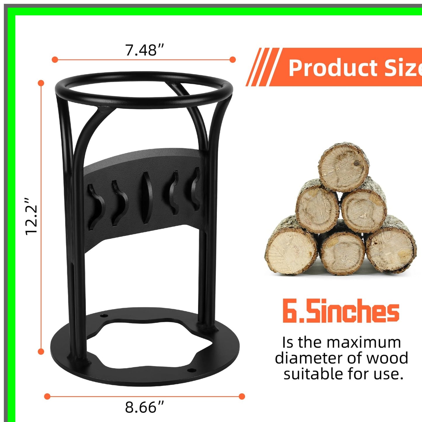 Effortless Wood Splitter Tool for Safe Indoor and Outdoor Firewood Preparation