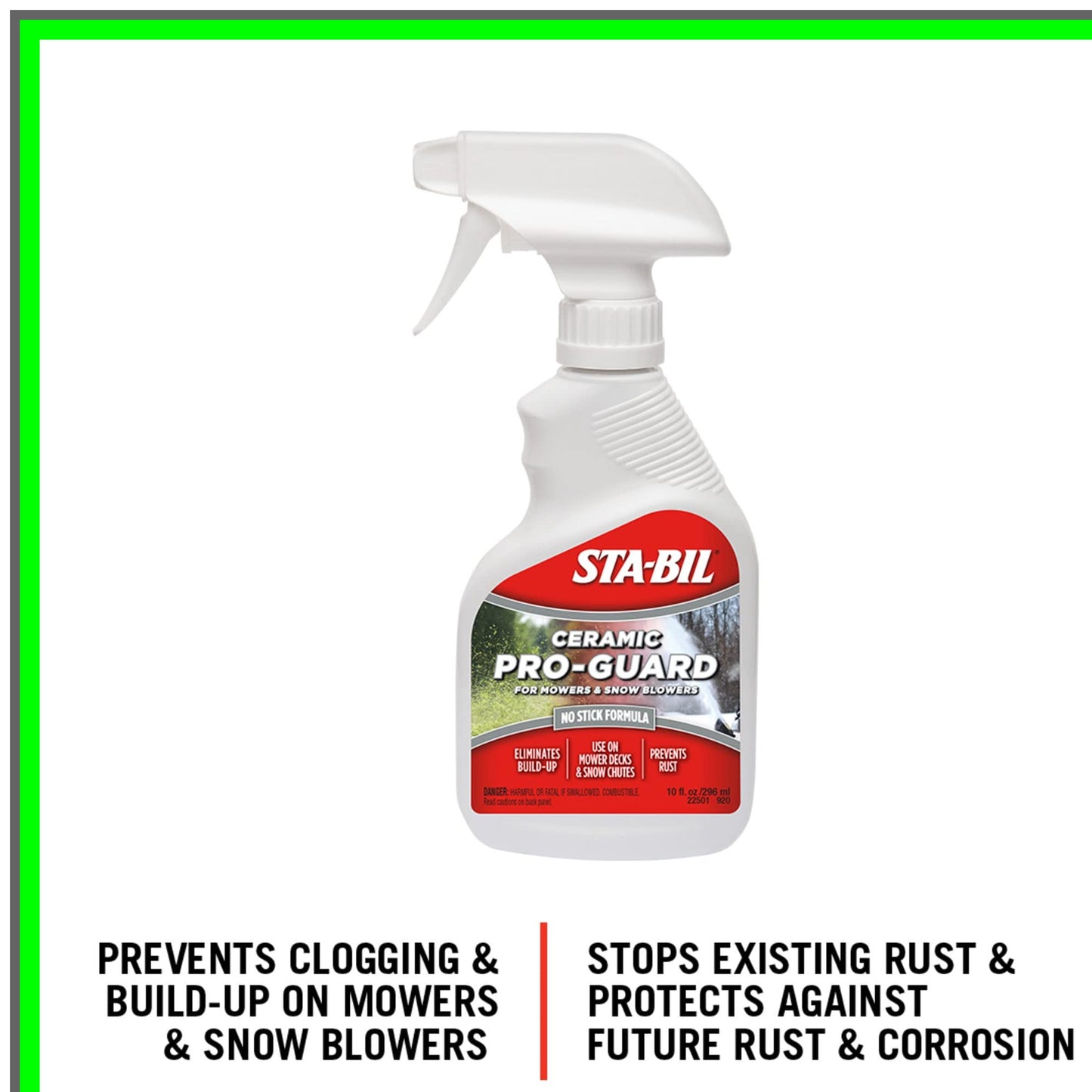 Ceramic Shield Pro Guard for Lawn Mowers and Snowblowers 10oz Non-Stick