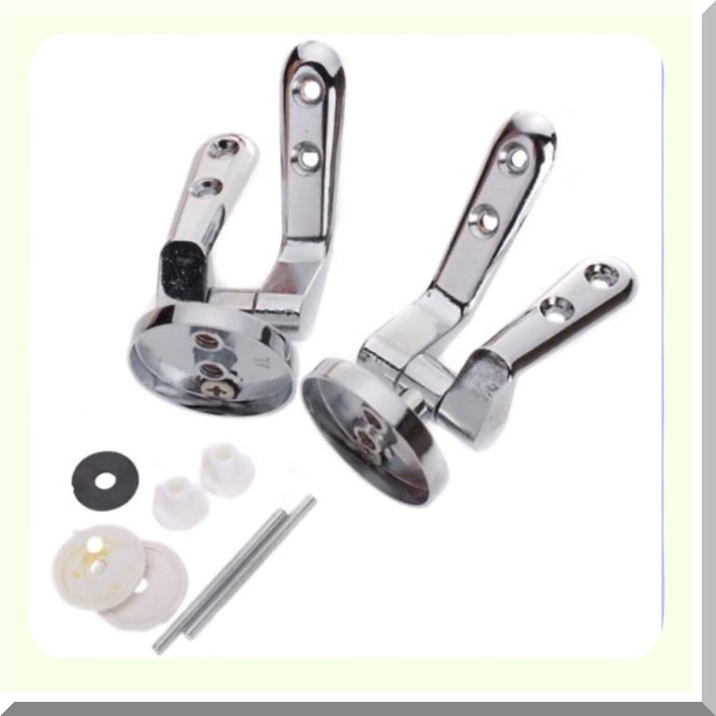 Tet Hinge Replacement Set Plastic Silver 1 Pair