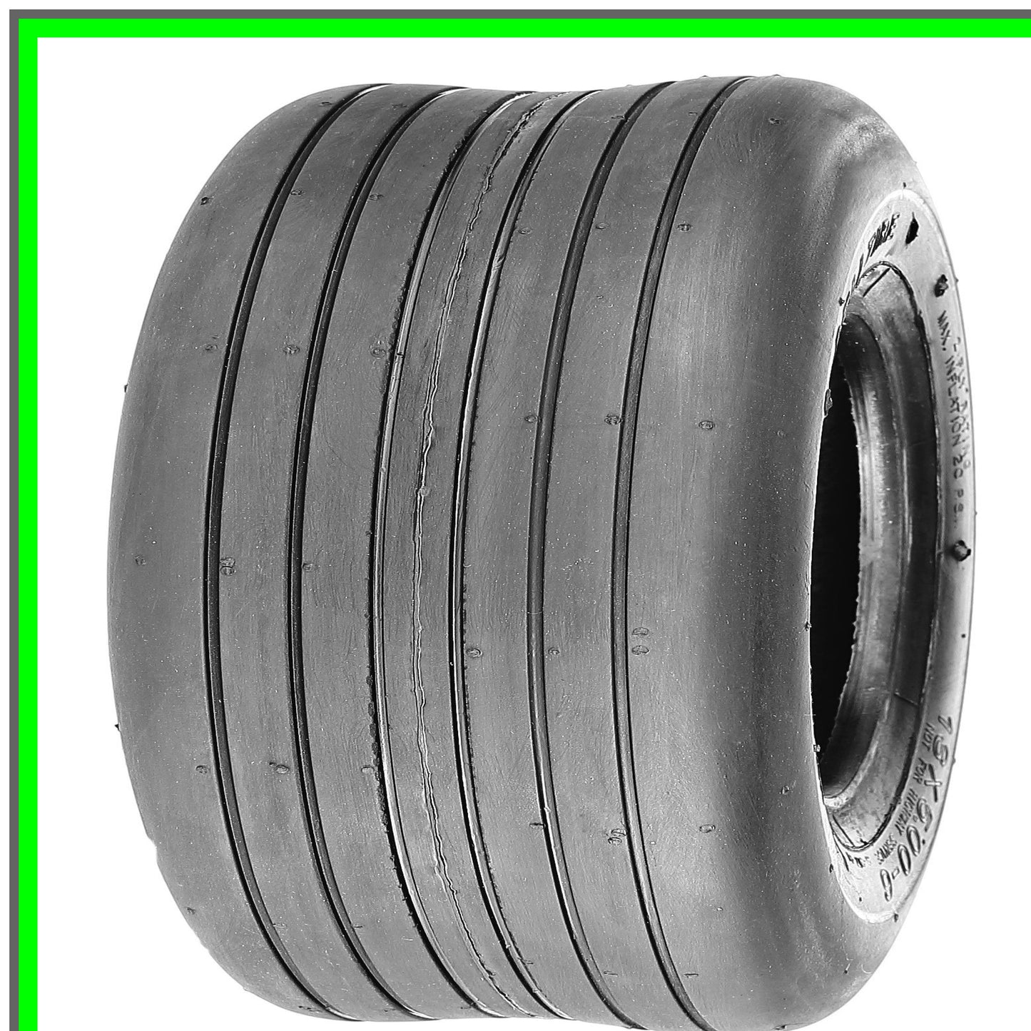 S-317 Tubeless Lawn Tire 11x4.00-5 Straight Rib Tread 4 Ply Performance