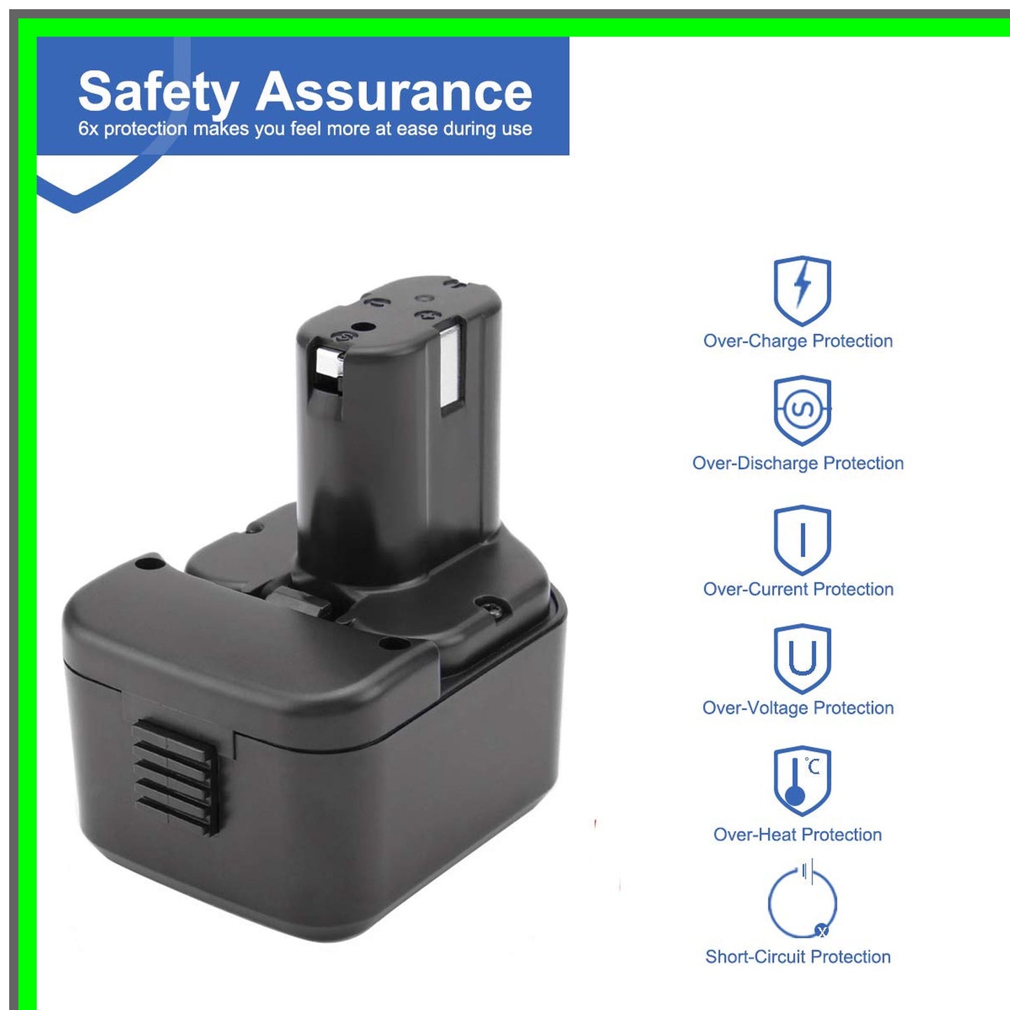 12V 3.5Ah Ni-MH Battery for Hitachi Power Tools and Equipment