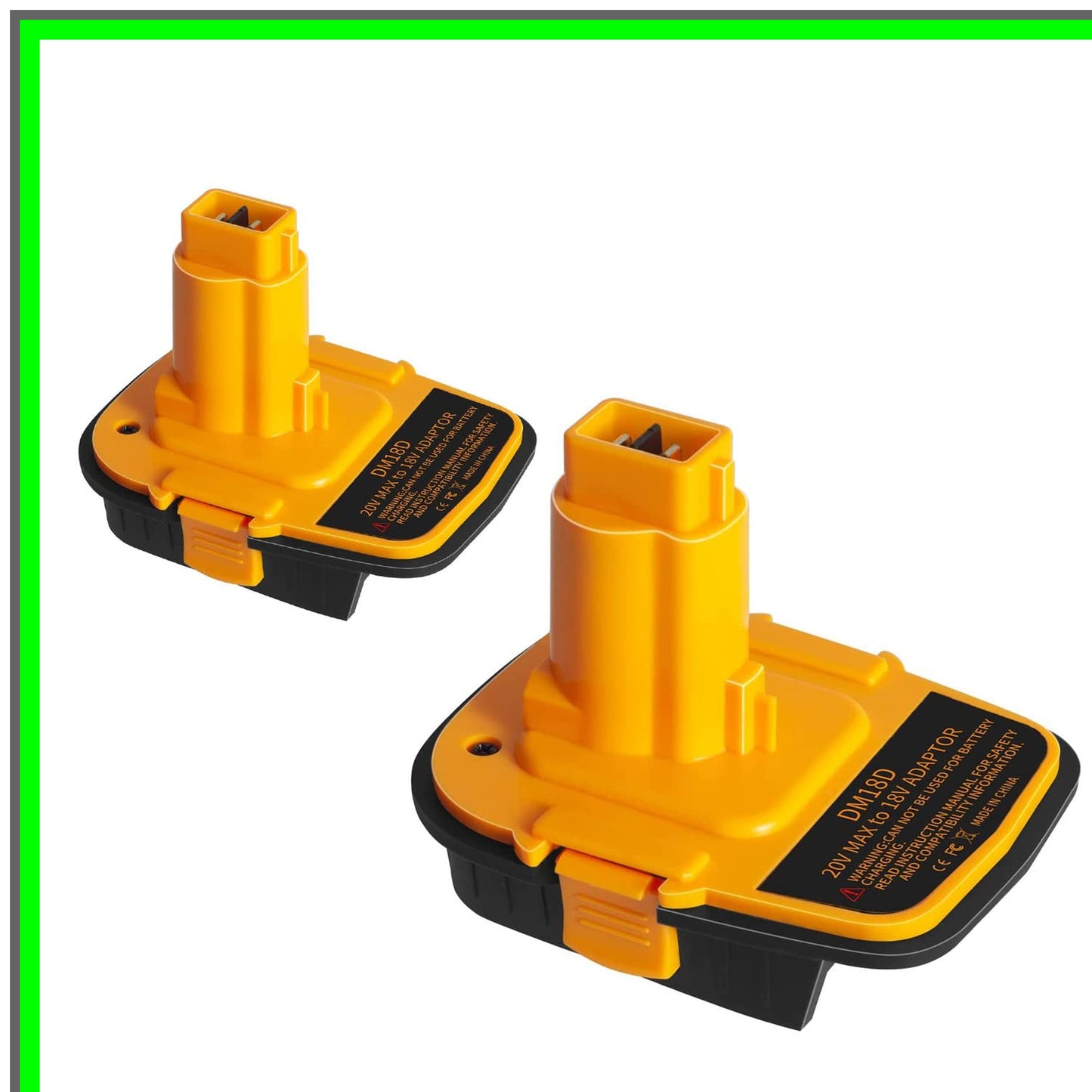 18V to 20V Battery Adapter for Milwaukee M18 Tools with USB Compatibility