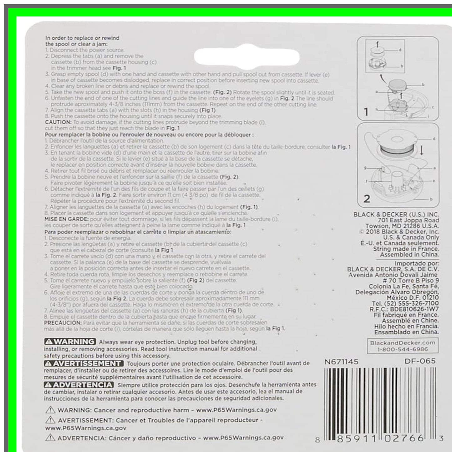 Dual Line Trimmer Spool Replacement for AFS 065-Inch Cutting Efficiency