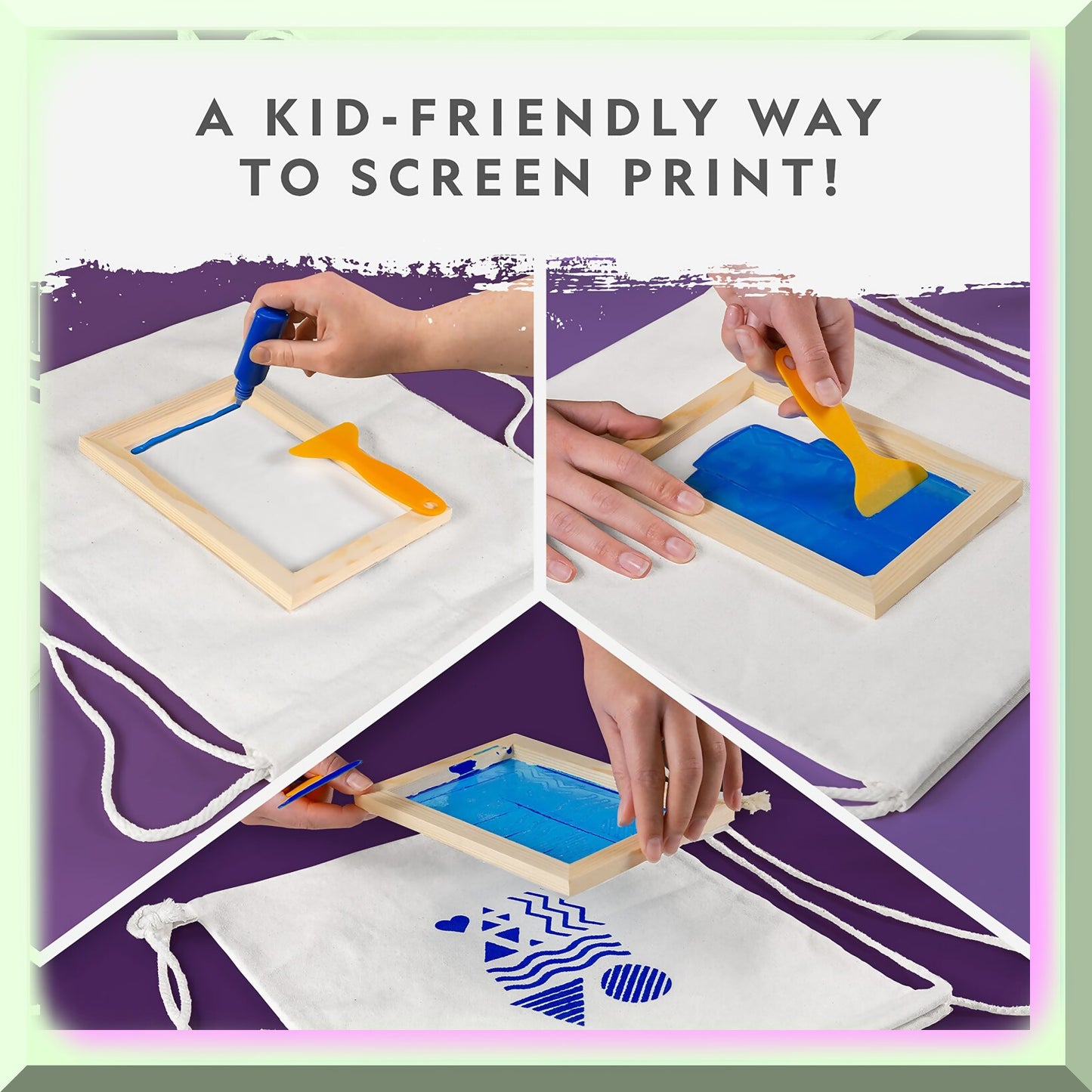 SilkArt Kids Screen Printing Deluxe Kit