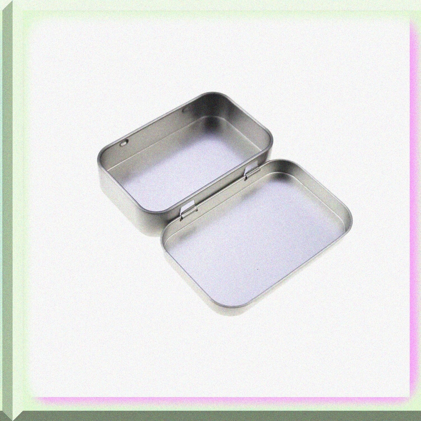 4 Pieces Rectangular Hinged Metal Storage Containers