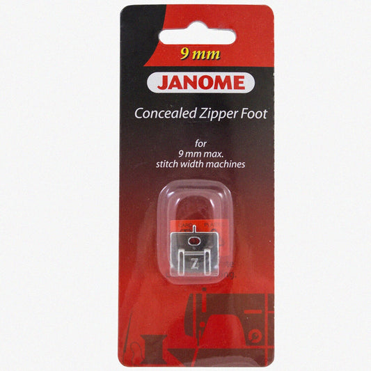 Concealed Zipper Foot Compatible with 9mm Sewing Machines