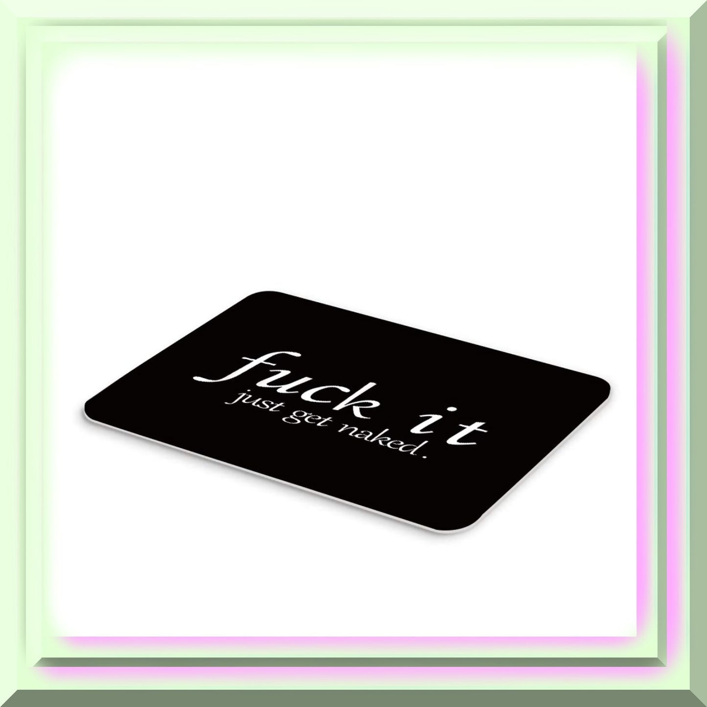 Funny Quotes Bath Mat Black and White 17.7x29.5Inch