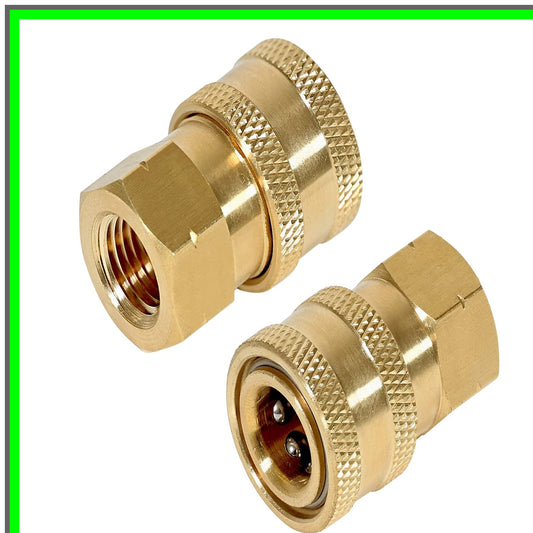 Quick Connect Pressure Washer Adapter Set, 1/4 Inch Fittings, 5000 PSI