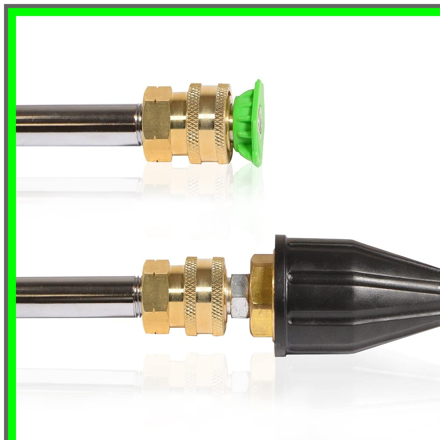 Quick Connect Pressure Washer Adapter Set, 1/4 Inch Fittings, 5000 PSI
