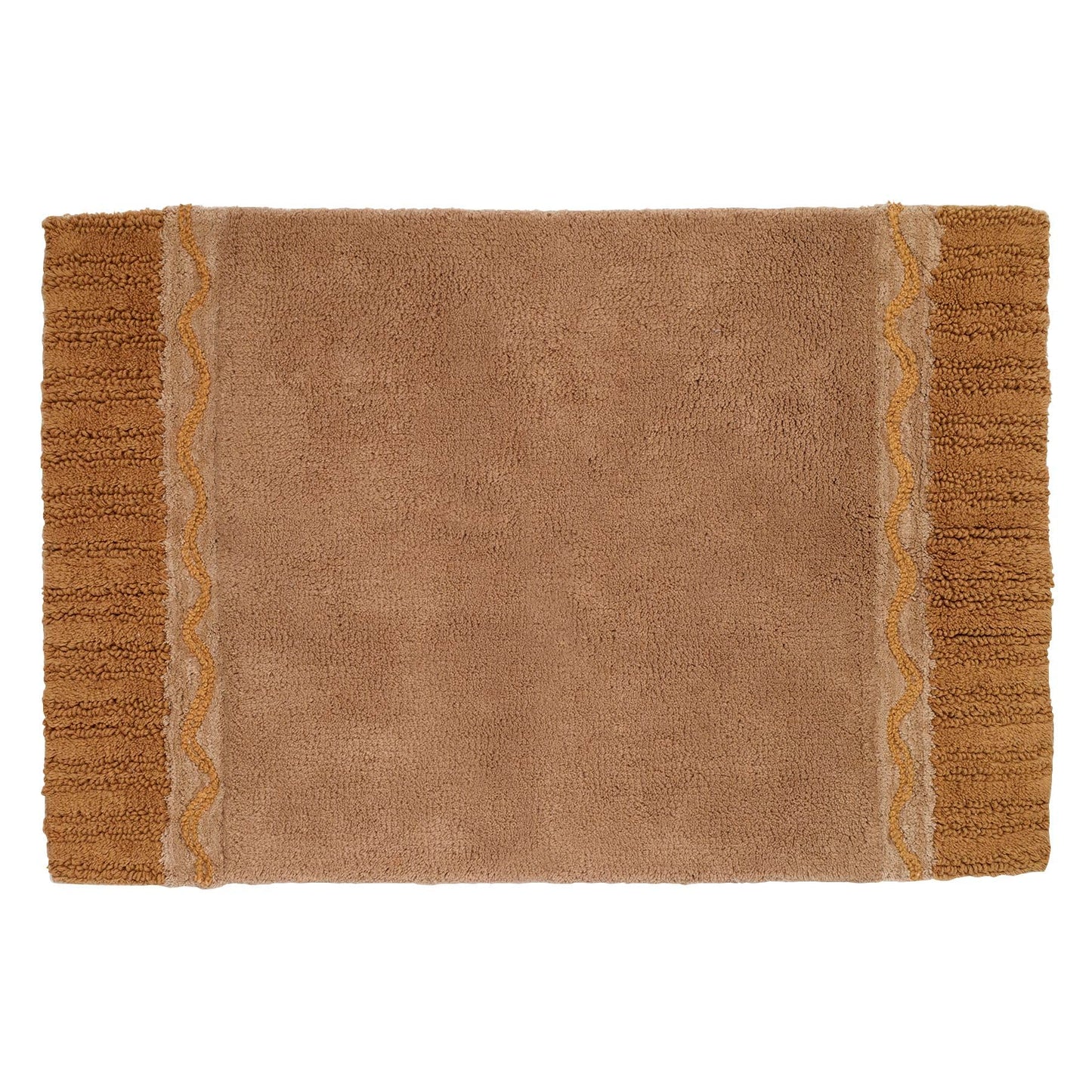 Cotton Bath Mat 20"x30" Braided Medallion Collection