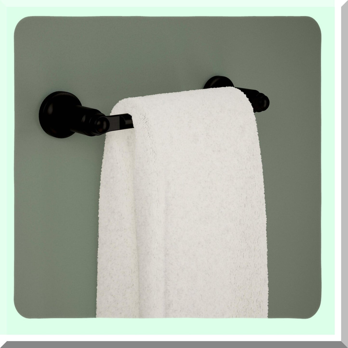 73508-BL Saylor Bath Towel Bar 8 Inch Matte Black