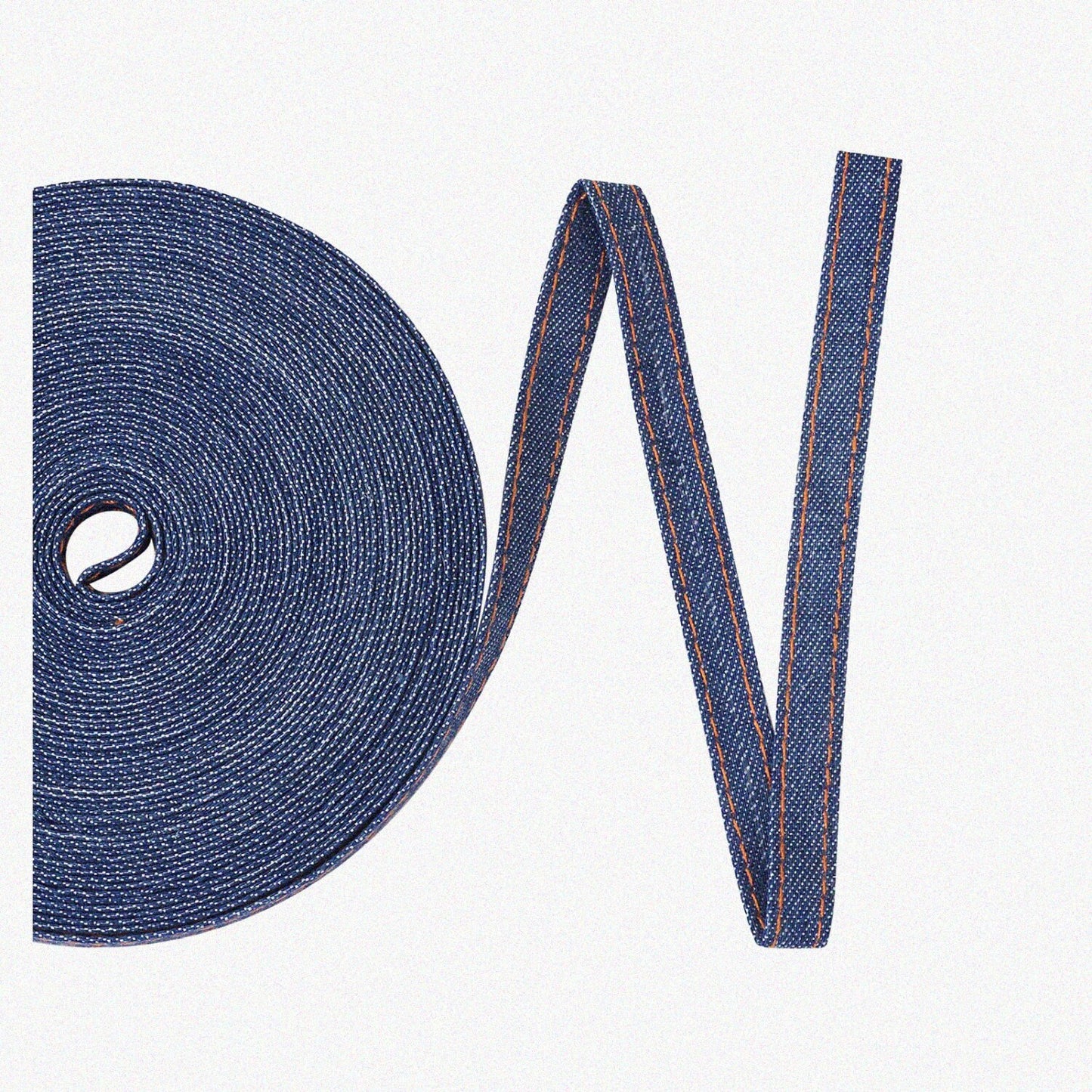 10.93 Yard Denim Ribbon 0.39 Inches Marine Blue