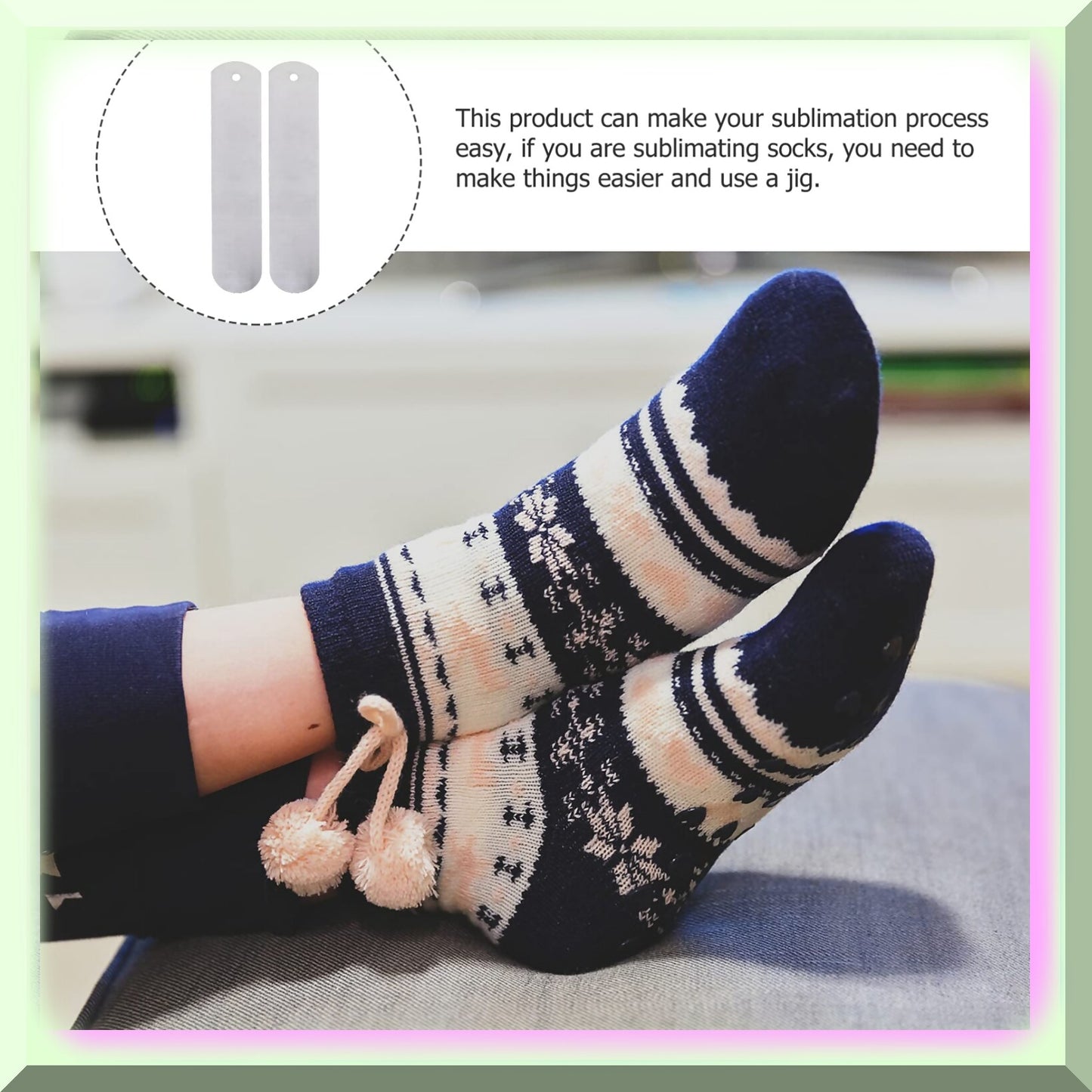 SubliSock Pro Sublimation Crew Sock Kit 2pcs