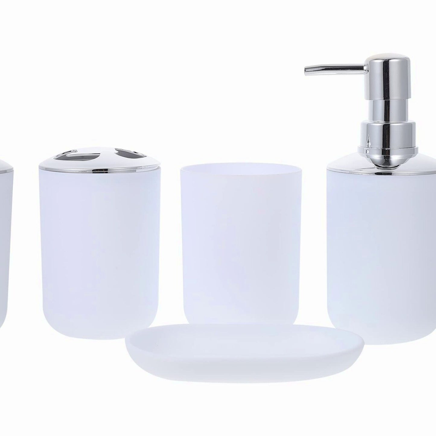 Bathroom Set with Soap Dispenser and Accessories