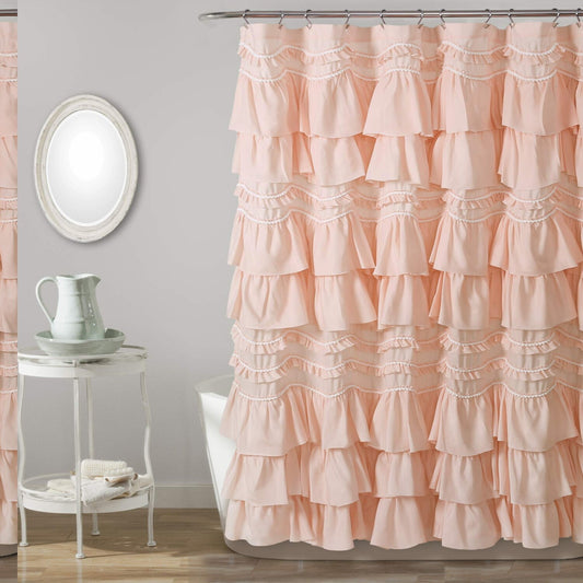 72" x 72" Blush Peachy Pink Shower Curtain