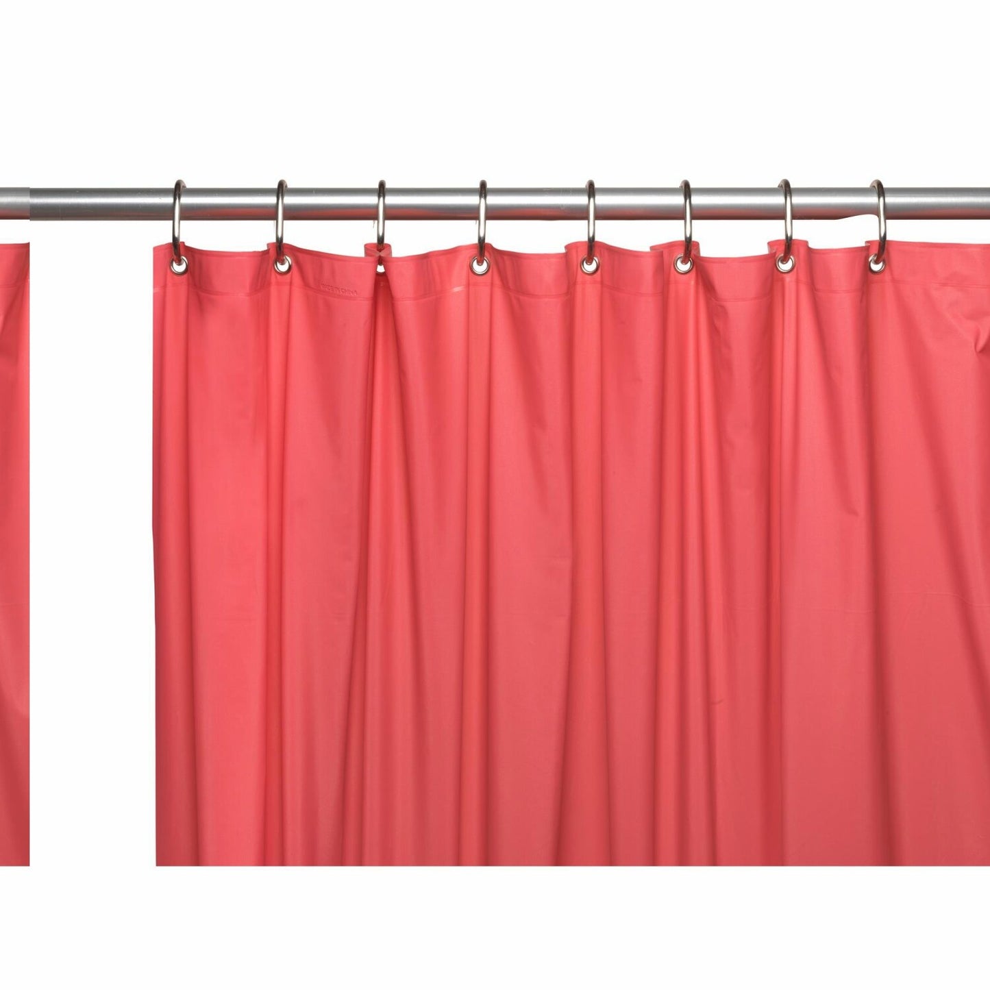 8-Gauge Vinyl Shower Curtain Liner Raspberry 72x72