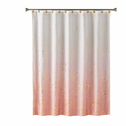 Pink Ombre Fabric Shower Curtain 70x72