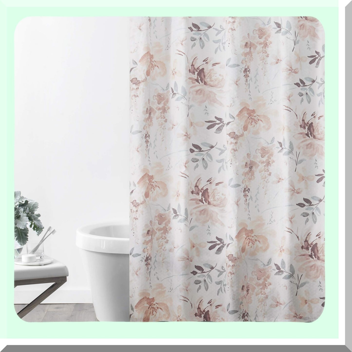 Liana Floral Shower Curtain