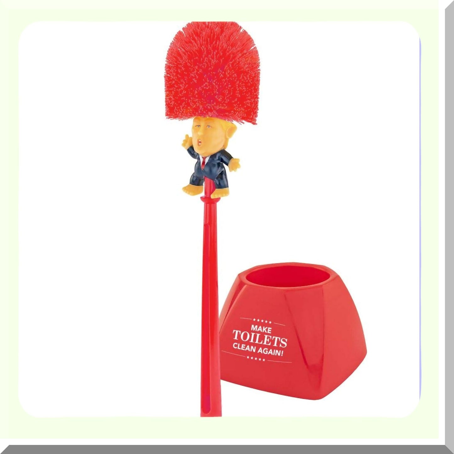 Donald Trump Tet Bowl Brush with Holder