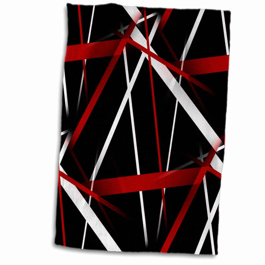 Seamless Red and White Stripes Towel