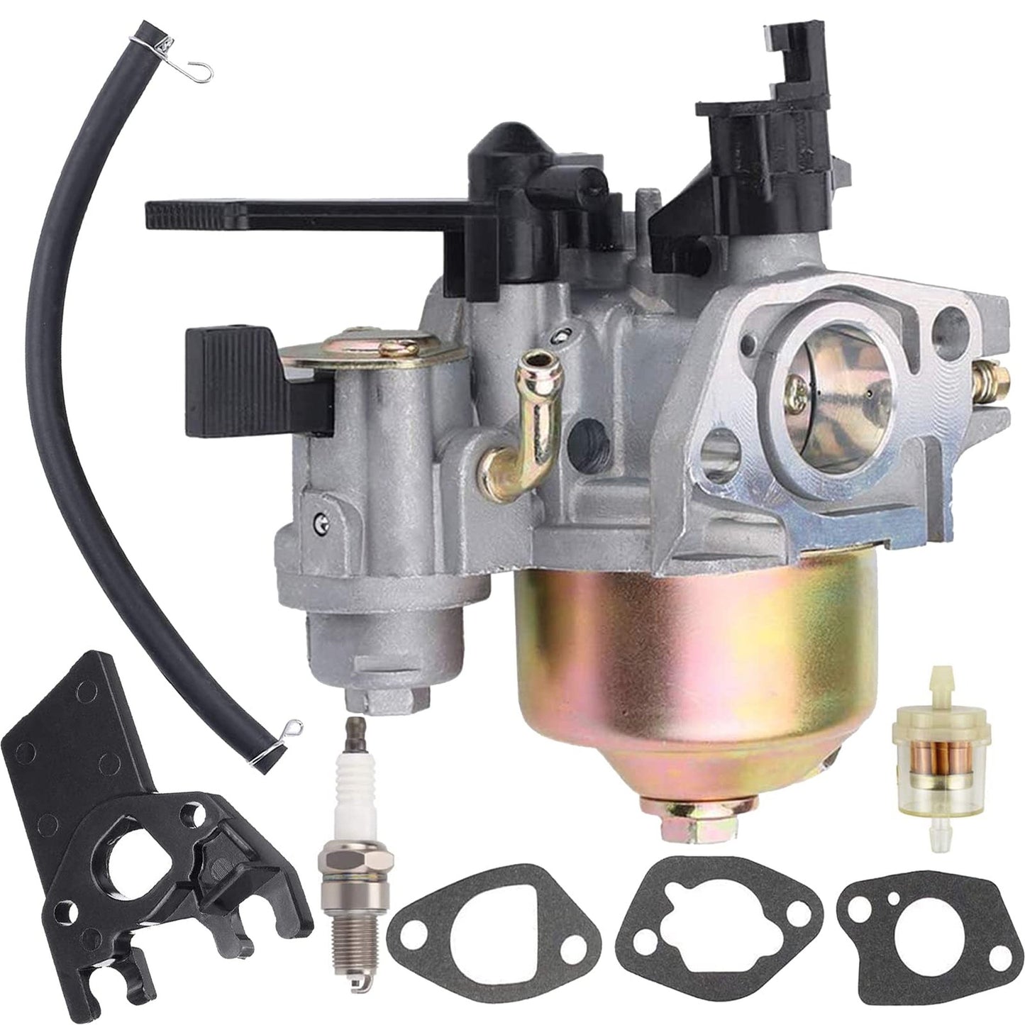 212cc Carburetor Kit for Predator 6.5HP 7HP Engines with Spark Plug and Insulator