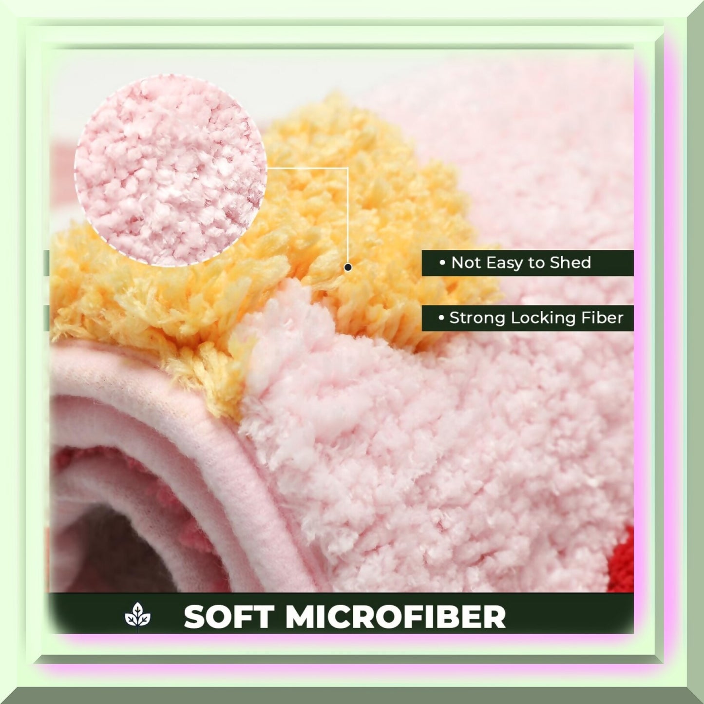 Strawberry Pink Microfiber Bath Mat 31"x20"
