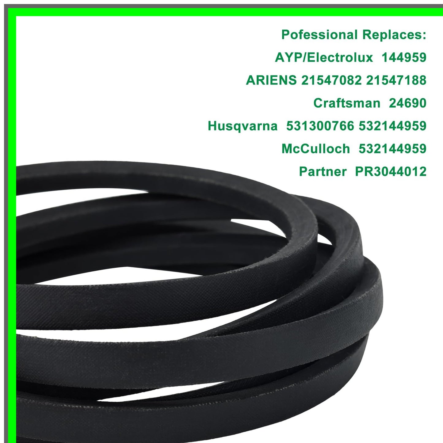 Deck Belt Replacement for LT1000 LT2000 LT3000 42" Lawn Mower 1/2" X 95"