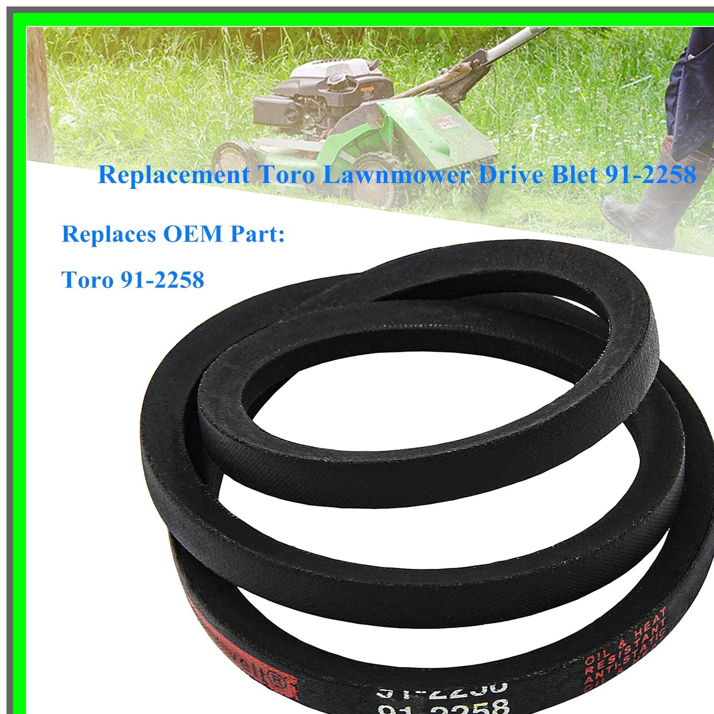 Toro Recycler V-Belt 3/8" x 35" Replacement Drive Belt for Lawn Mowers
