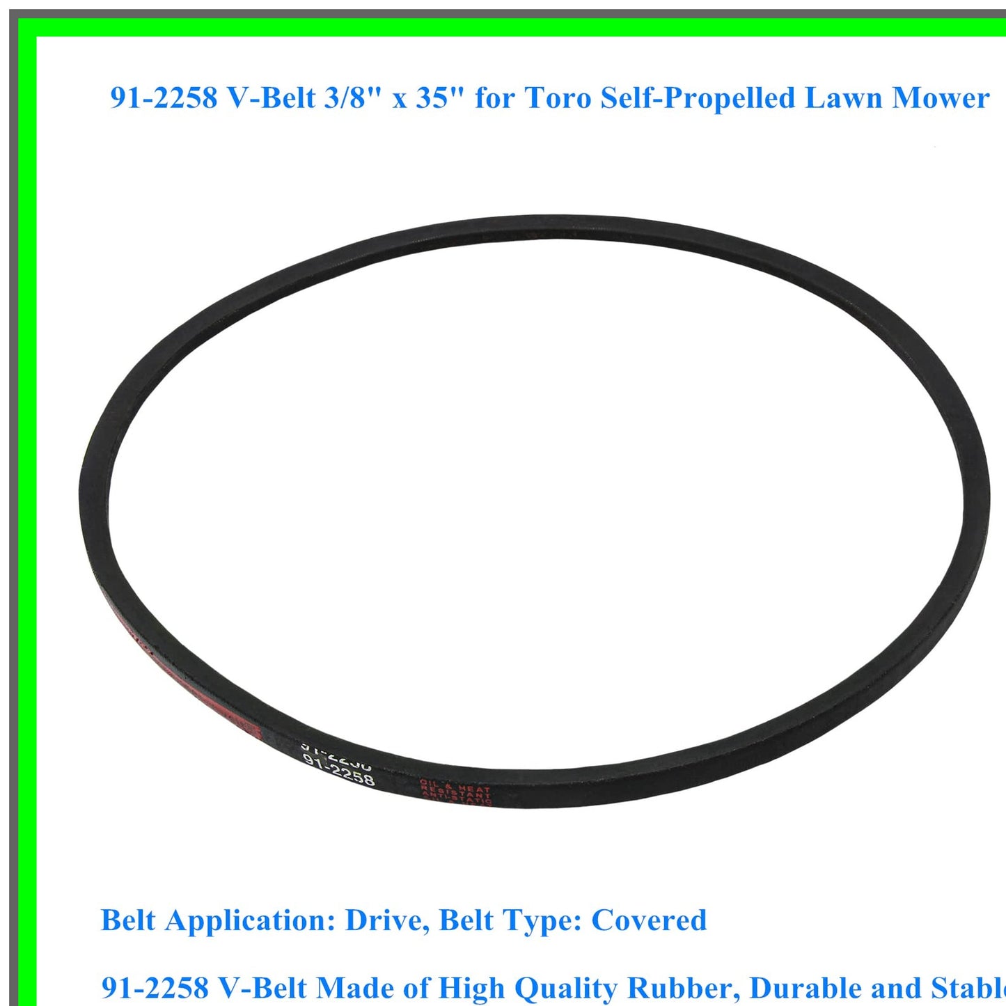 Toro Recycler V-Belt 3/8" x 35" Replacement Drive Belt for Lawn Mowers