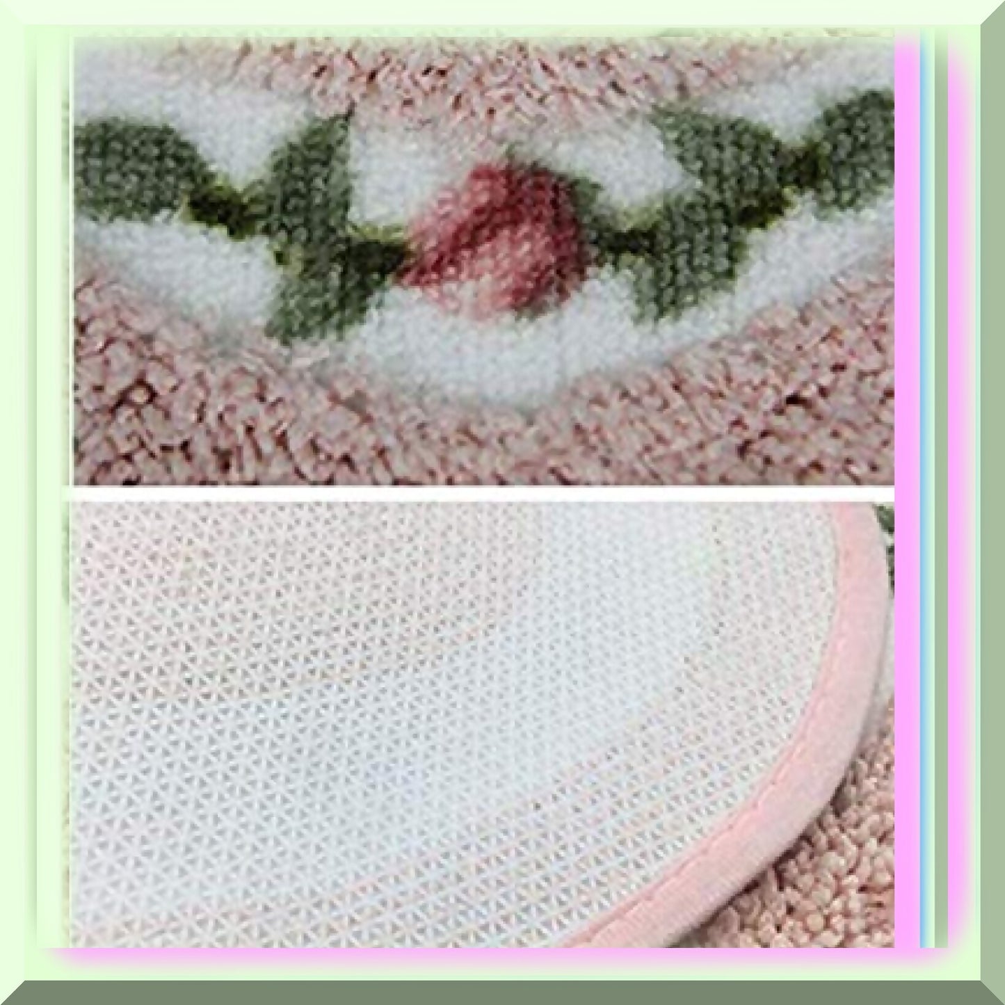 Pink Heart-Shaped Bathroom Mat, Super Soft, 50cm