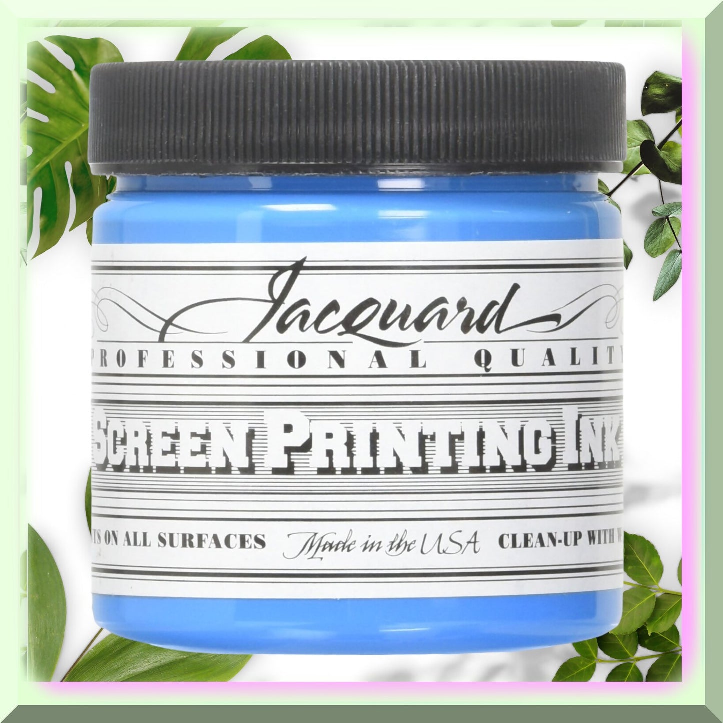 Sky Blue Water-Based Screen Printing Ink 4oz