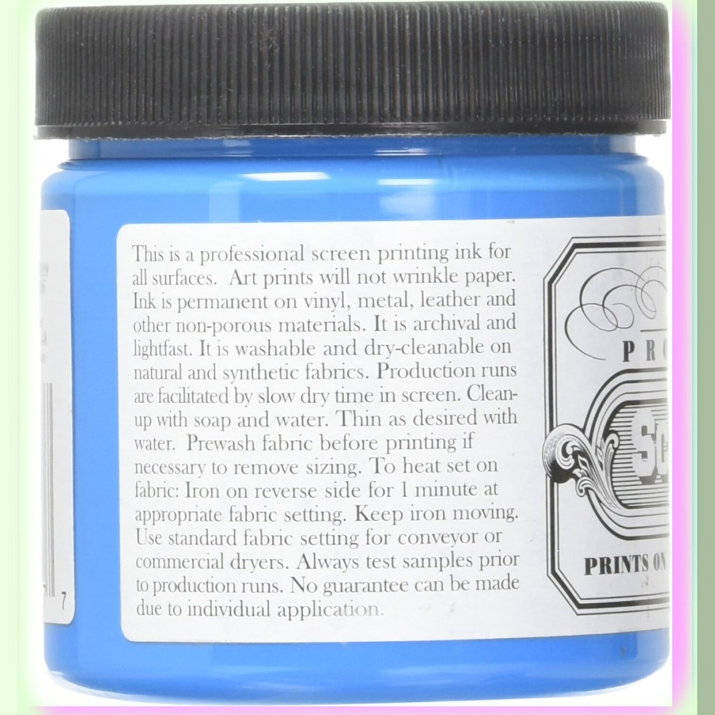 Sky Blue Water-Based Screen Printing Ink 4oz