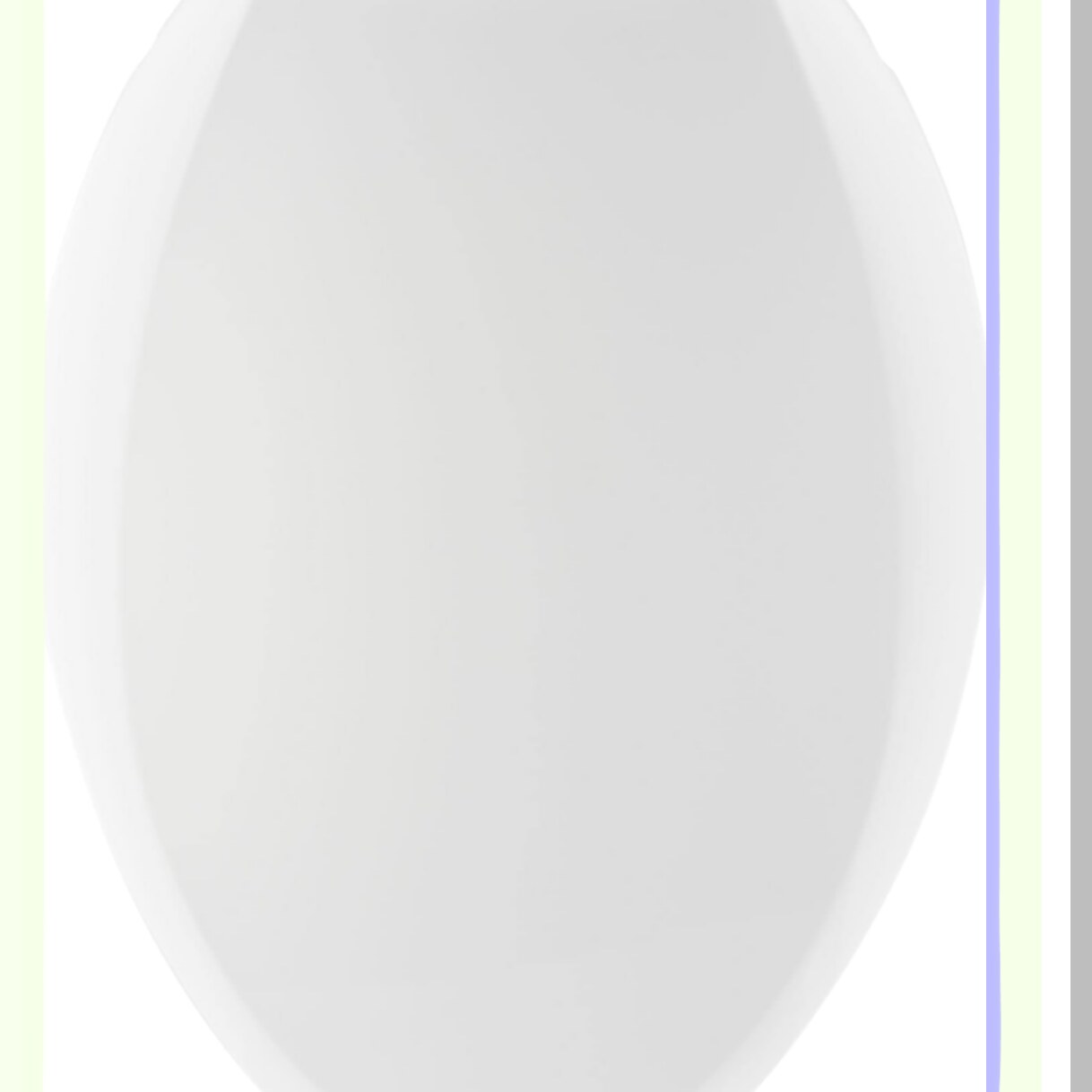 Elongated White Closed-Front Toilet Seat 18-1/2"