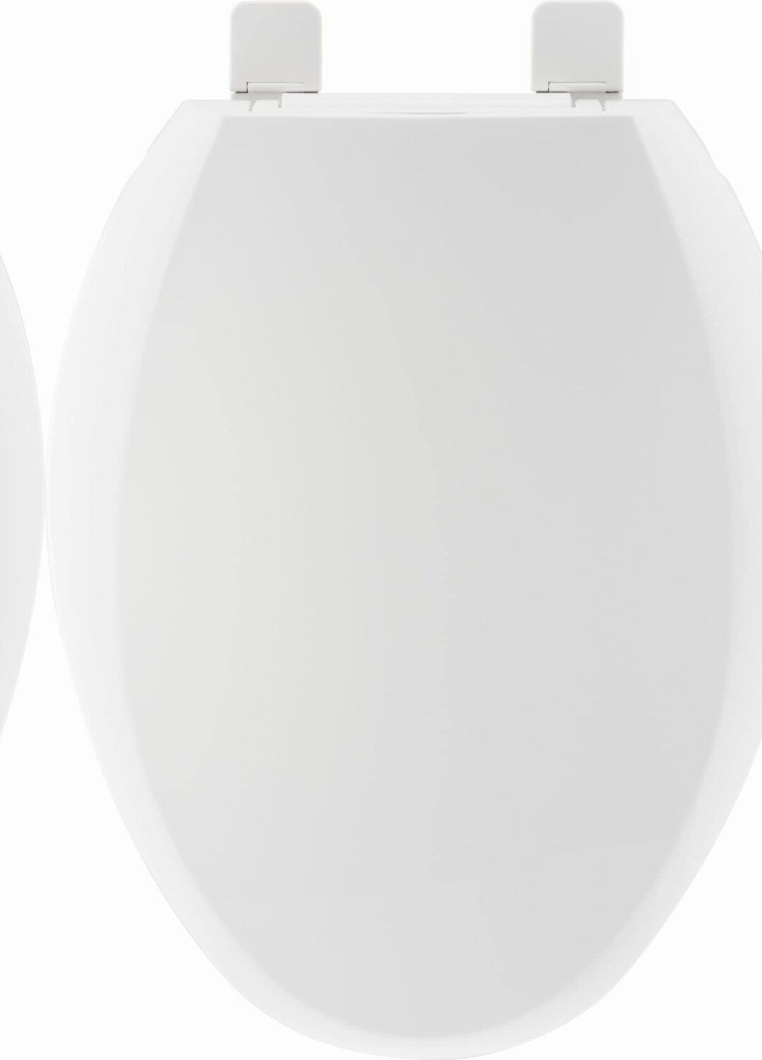 Elongated White Closed-Front Toilet Seat 18-1/2"