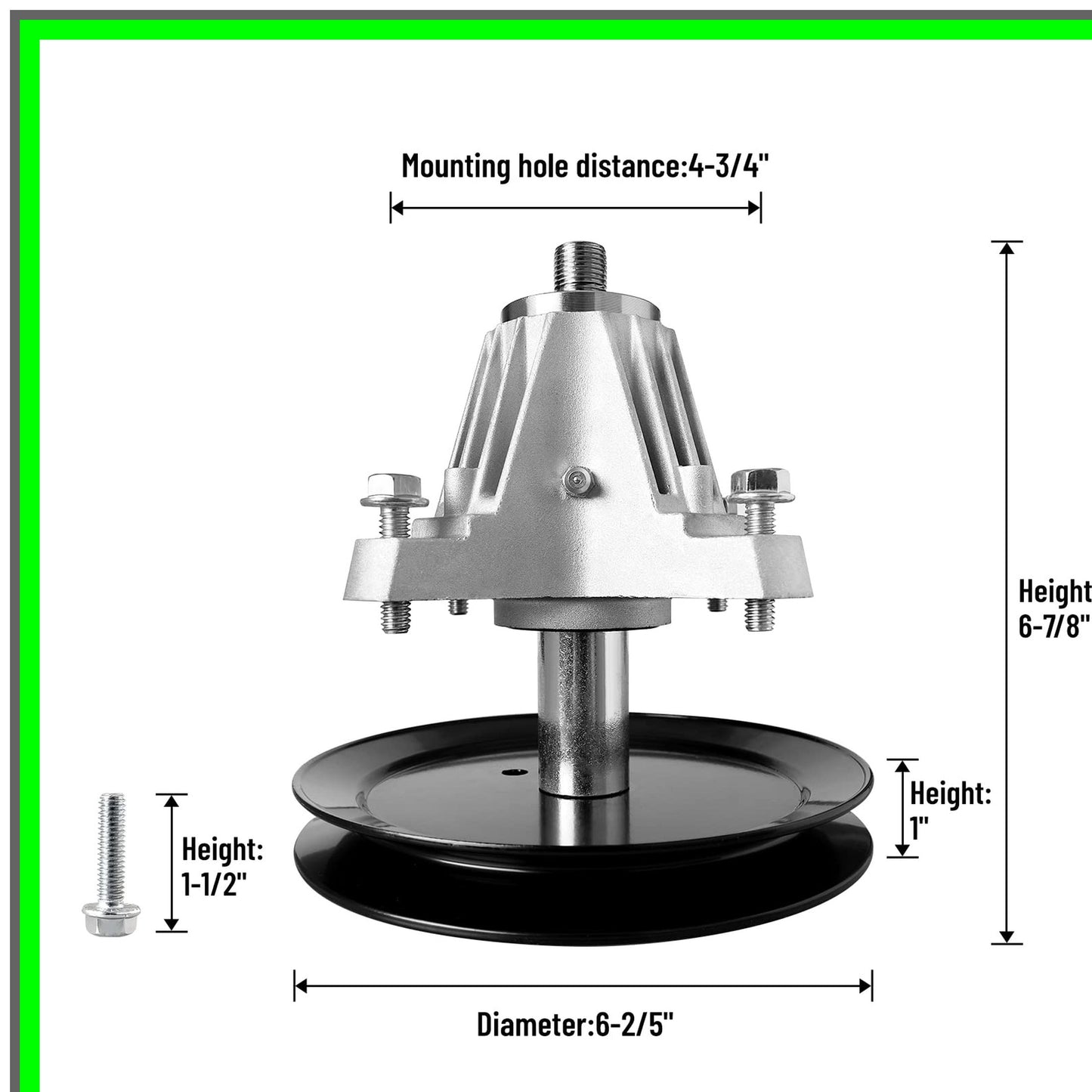 Cub Cadet 46" Mower Spindle Replacement Assembly with Grease Fitting