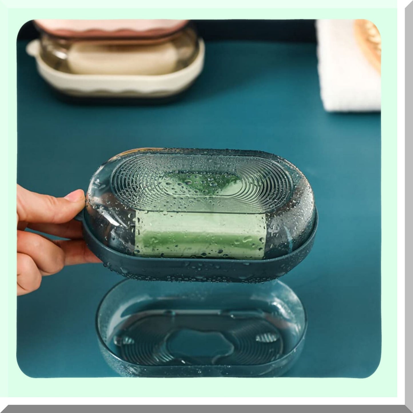 2 Pcs Travel Soap Container with Lid