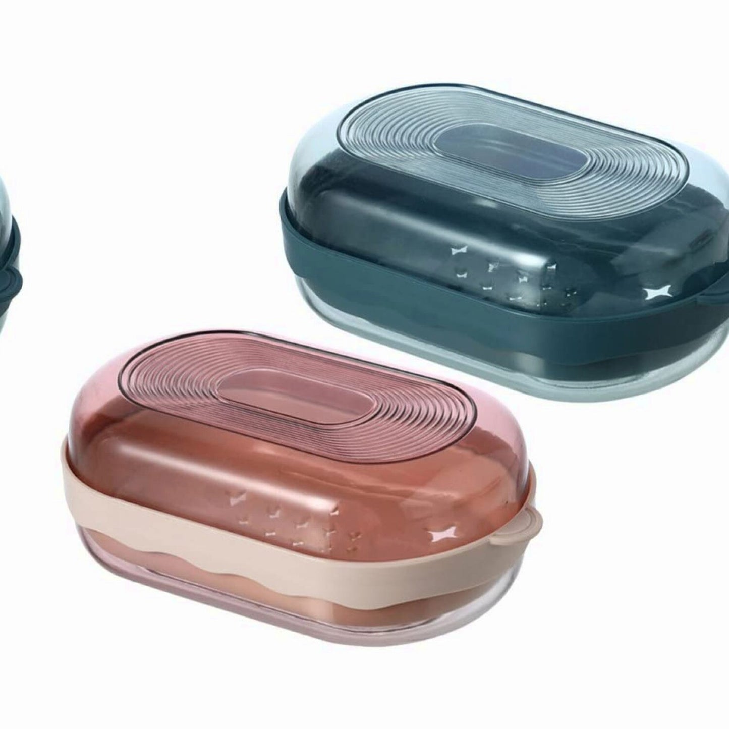2 Pcs Travel Soap Container with Lid