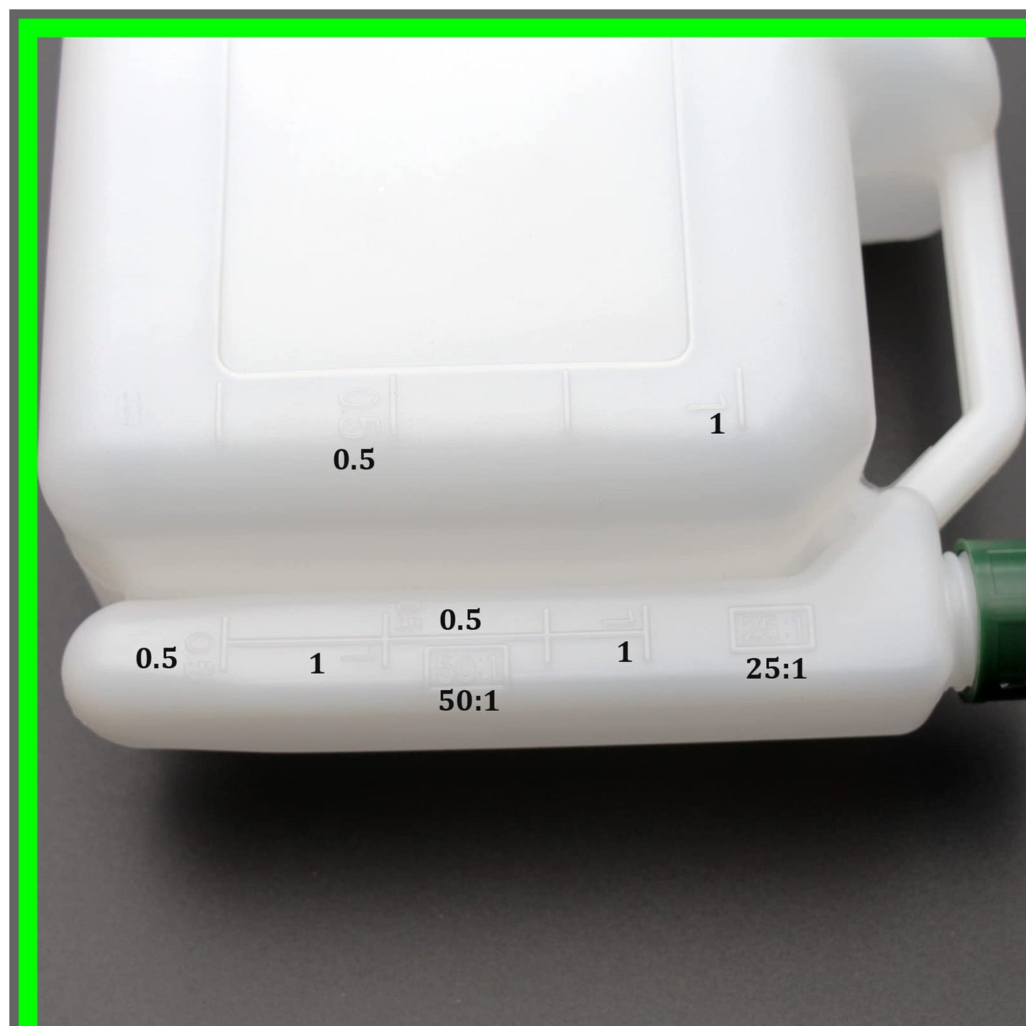 Versatile 2-Stroke Fuel Mixing Bottle for Chainsaws and Trimmers 1L