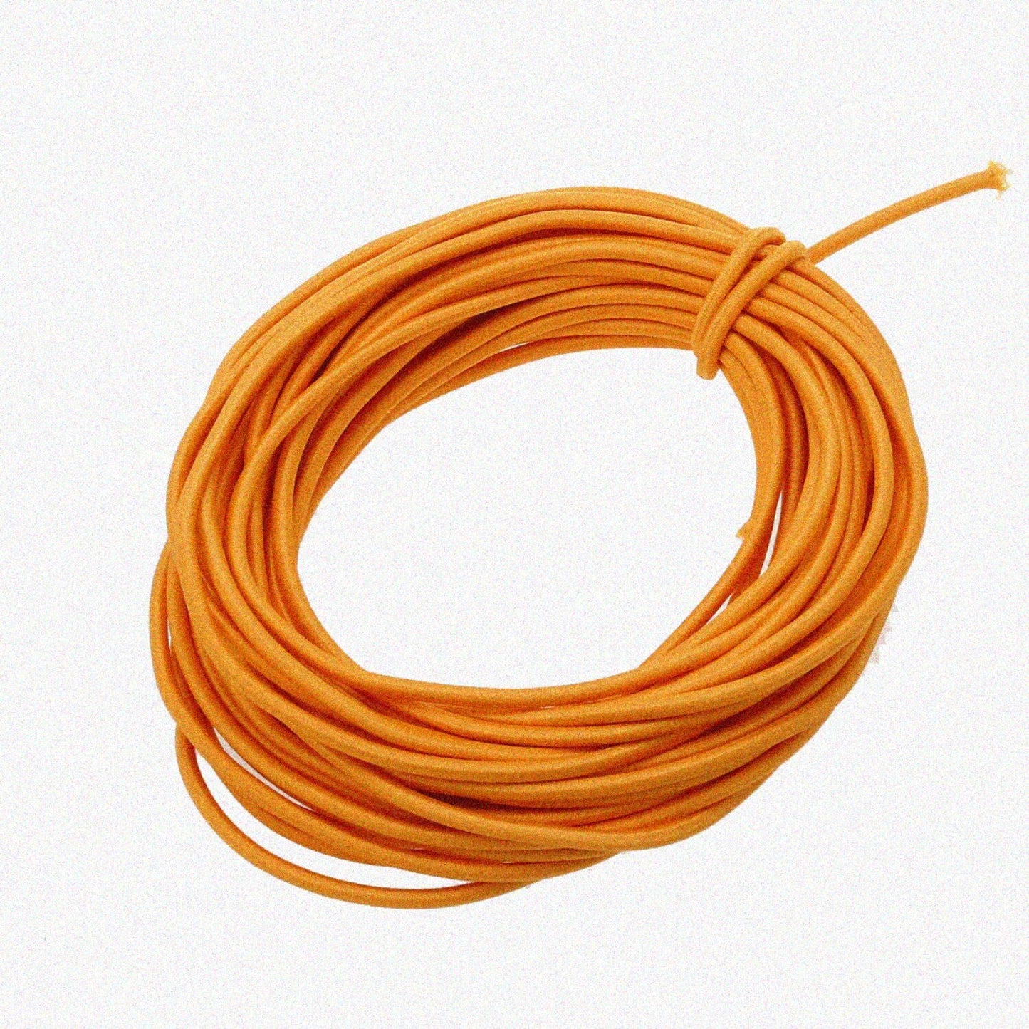 Orange 3mm Heavy Stretch Round Elastic Cord 10 Yards